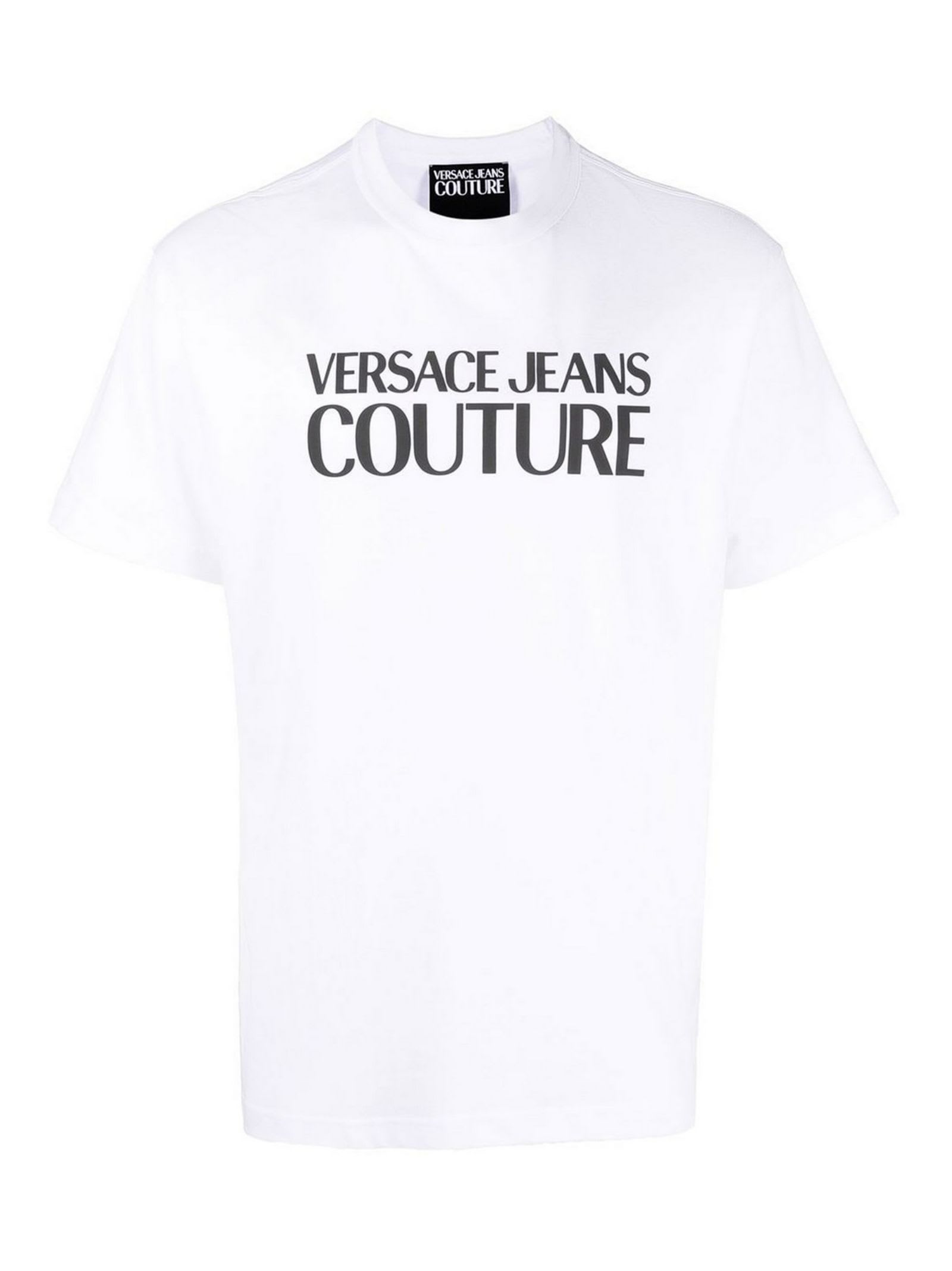 Shop Versace Jeans Couture T-shirt In White