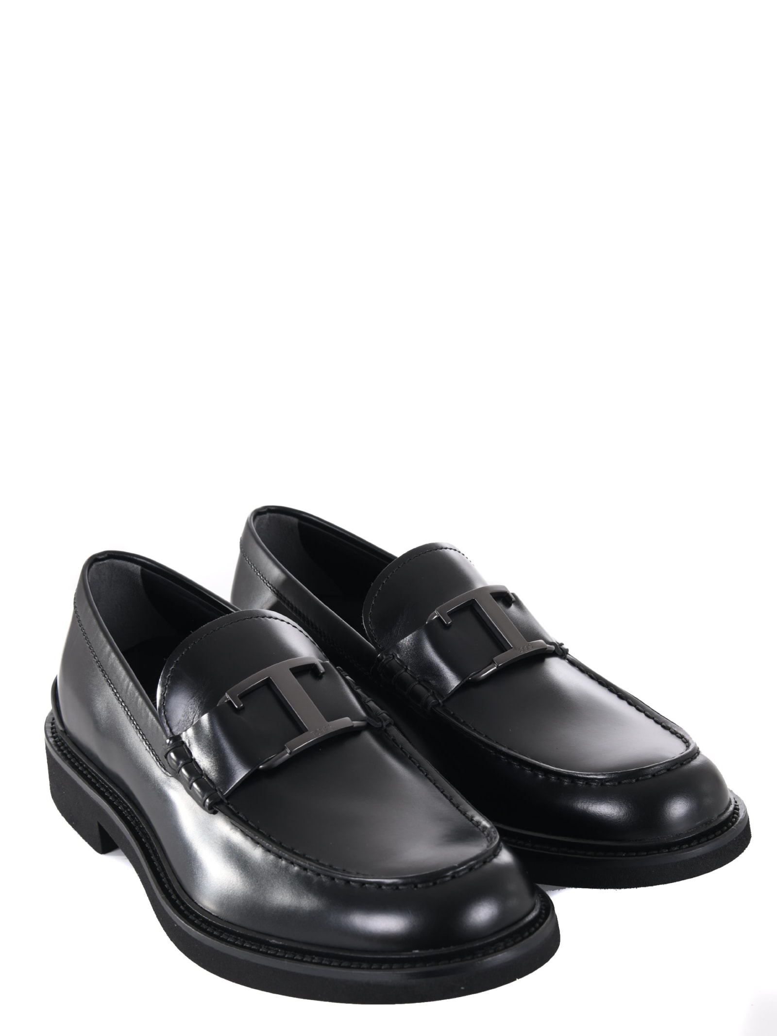 Shop Tod's Tods Loafers In Black