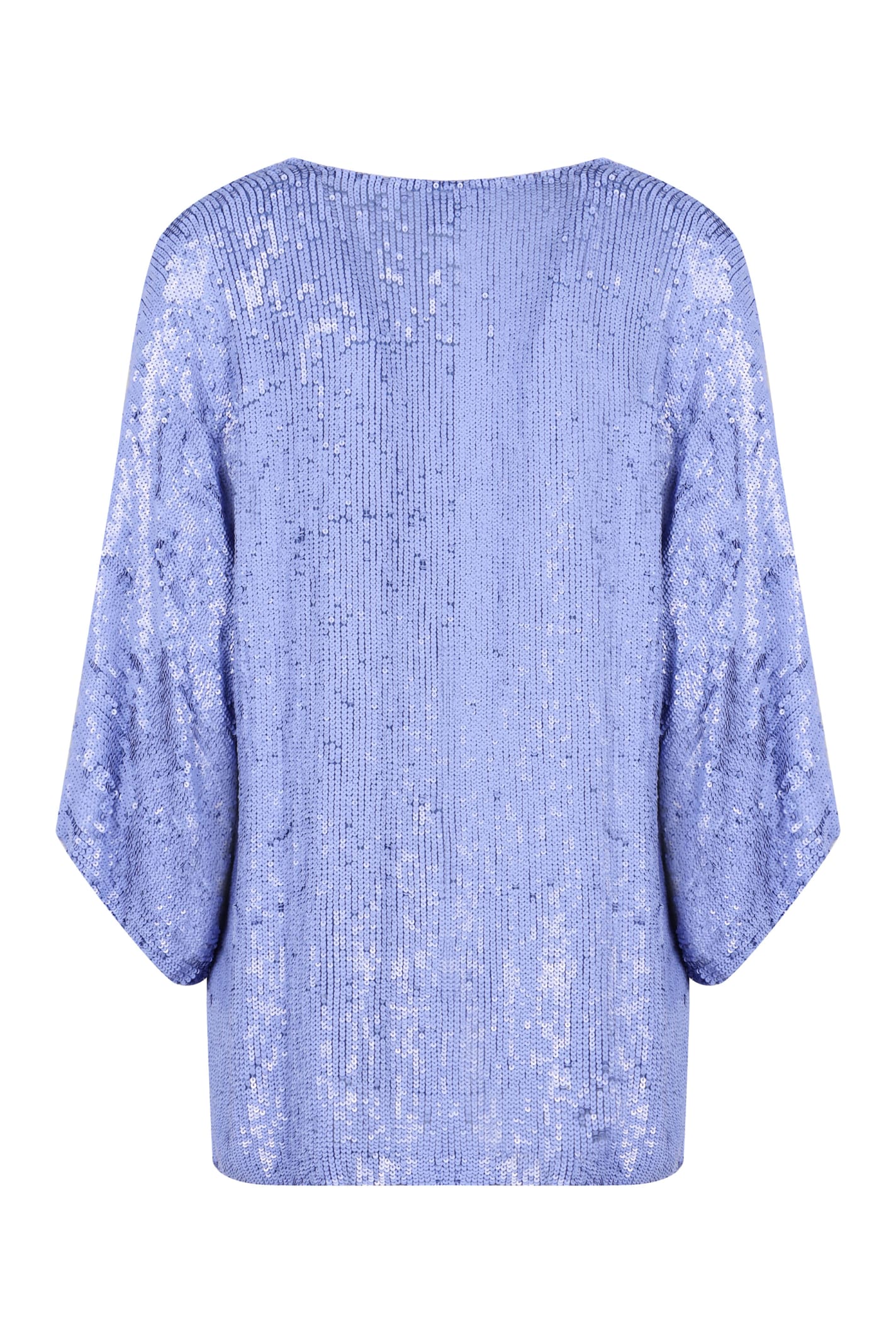 P.a.r.o.s.h Parosh Sequined Blouse In Lilac