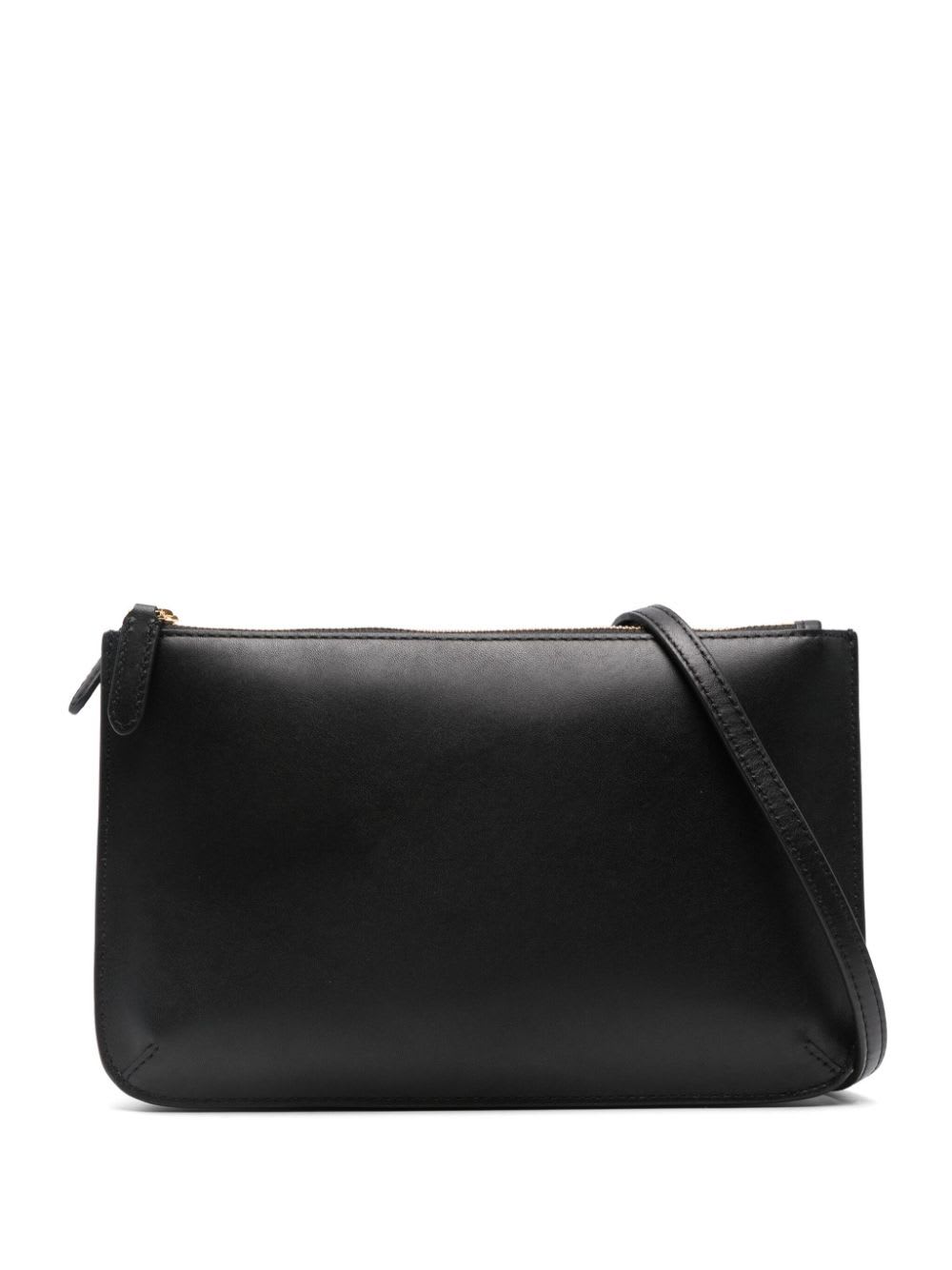 Shop Ralph Lauren Landyn Medium Crossbody In Black