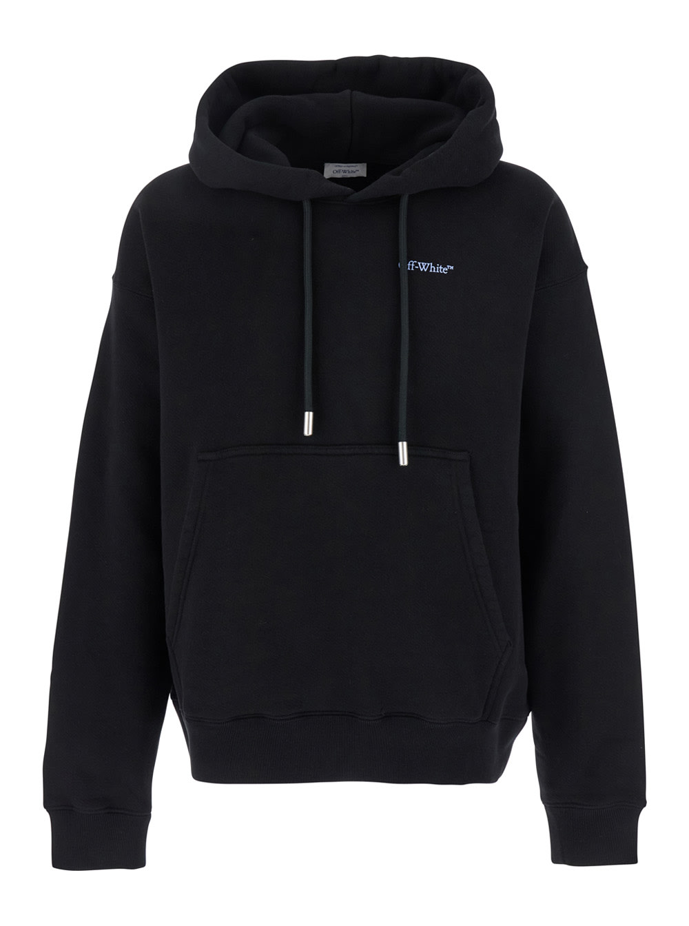 barber Arrow Skate Black Hoodie With Logo Lettering On The Front And Maxi Logo Print On The Rear In Cotton Man