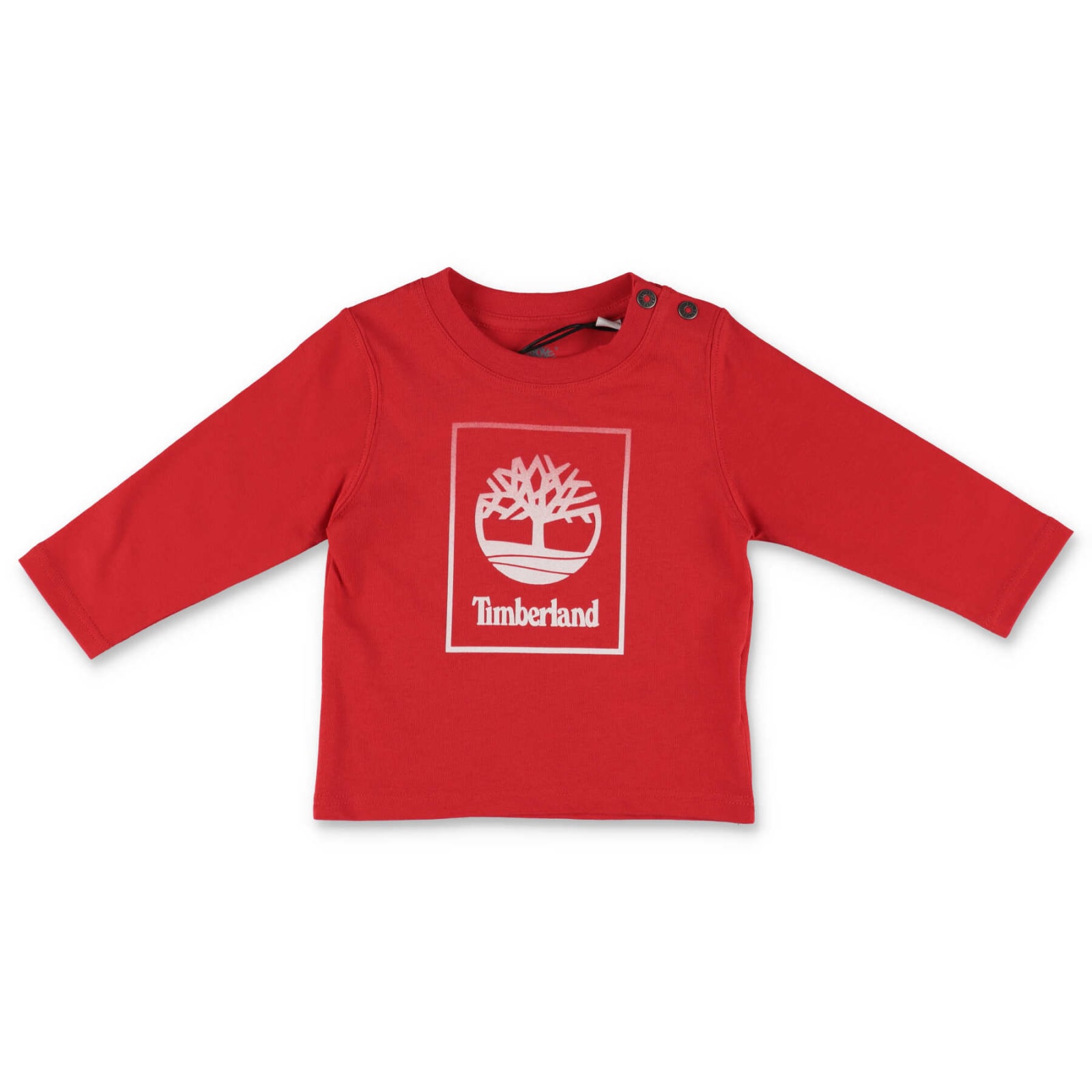 Timberland T-shirt Rossa In Jersey Di Cotone