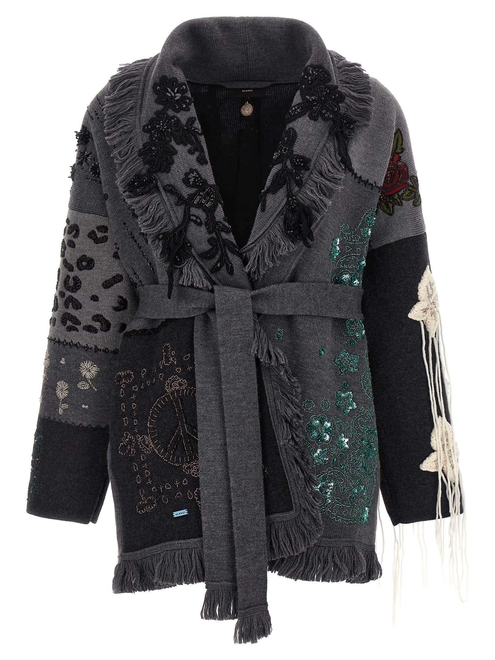 Alanui Multicolor Midnight In Manhattan Cardigan In Multi