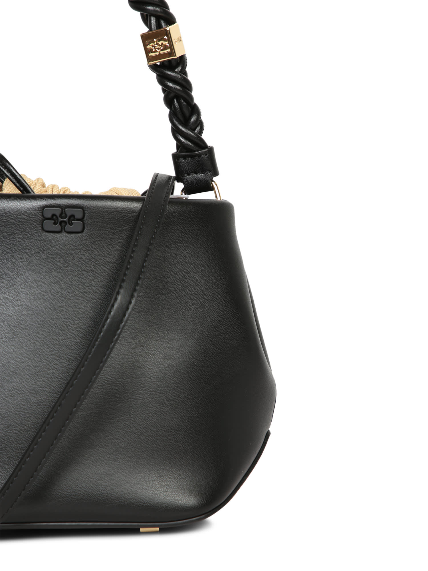 Shop Ganni Bou Bucket Black Bag