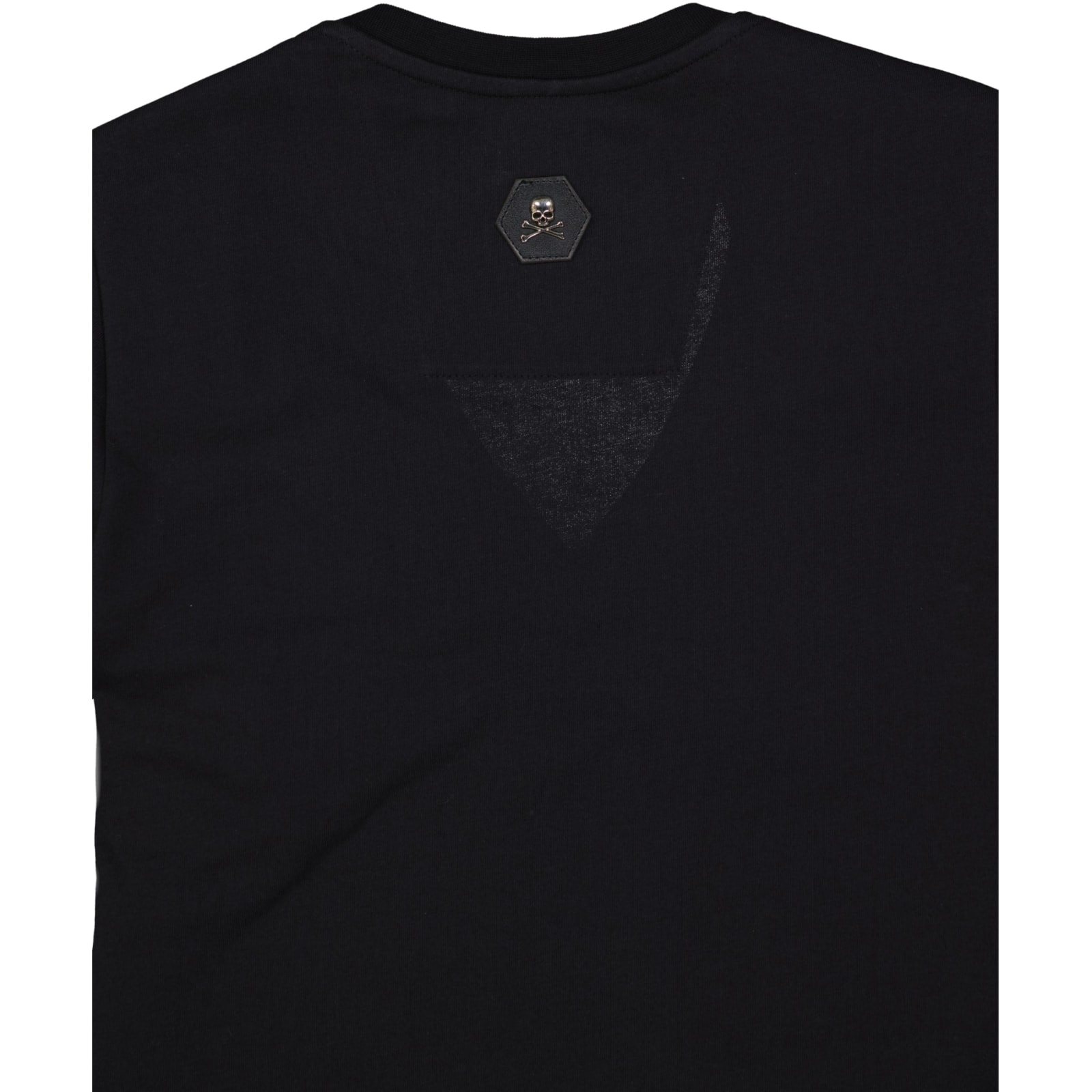 Shop Philipp Plein Logo Cotton T-shirt In Black