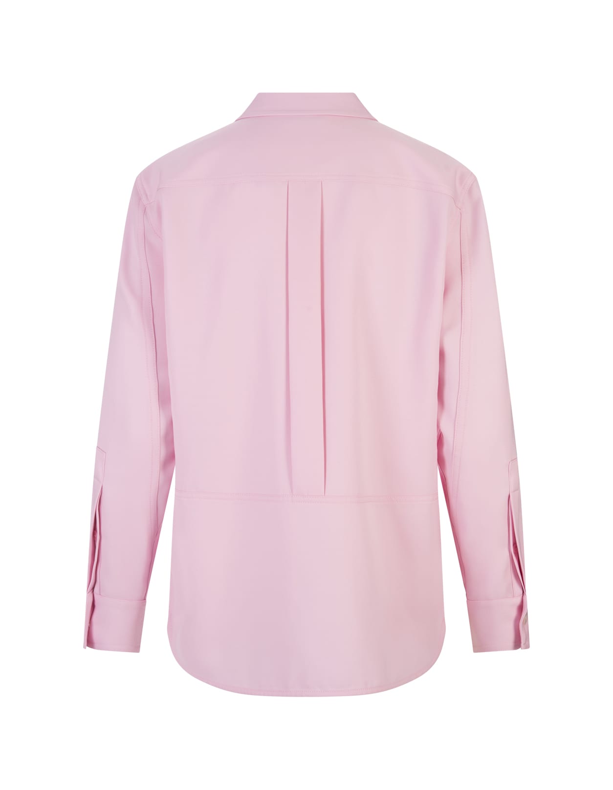 Shop Alexander Mcqueen Shirt With Military Pockets In Light Pink