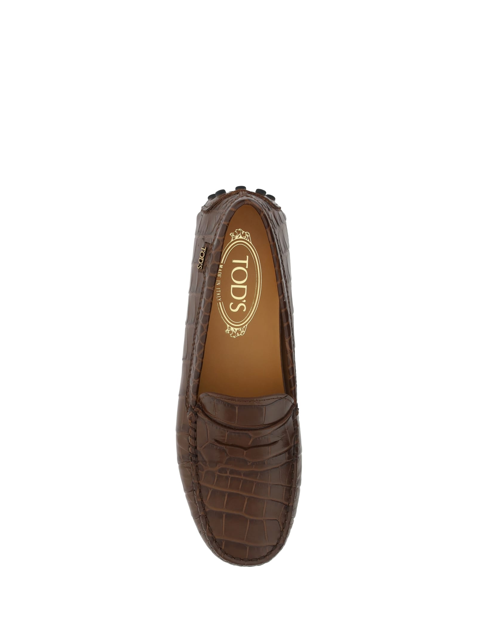 Shop Tod's Loafers In Brown