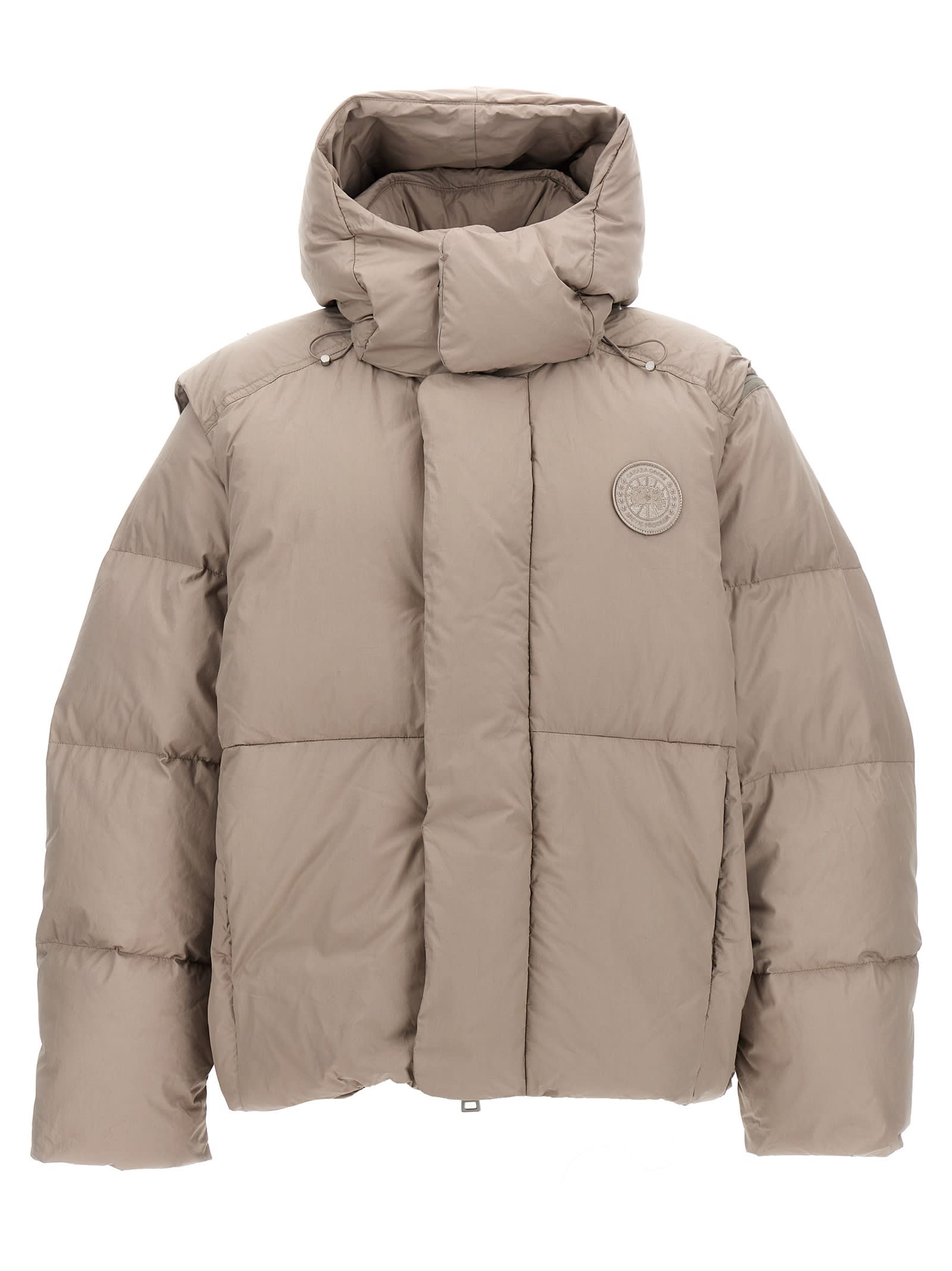 Shop Canada Goose Umba Coat Down Jacket In Gray