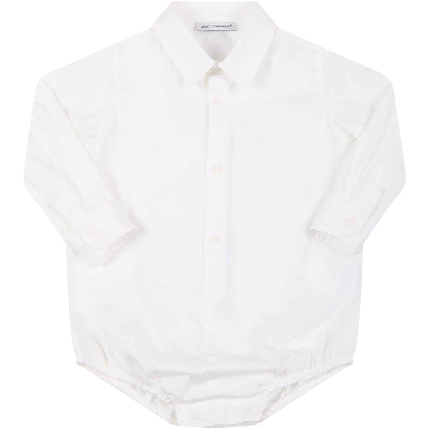 Dolce & Gabbana White Shirt For Baby Boy