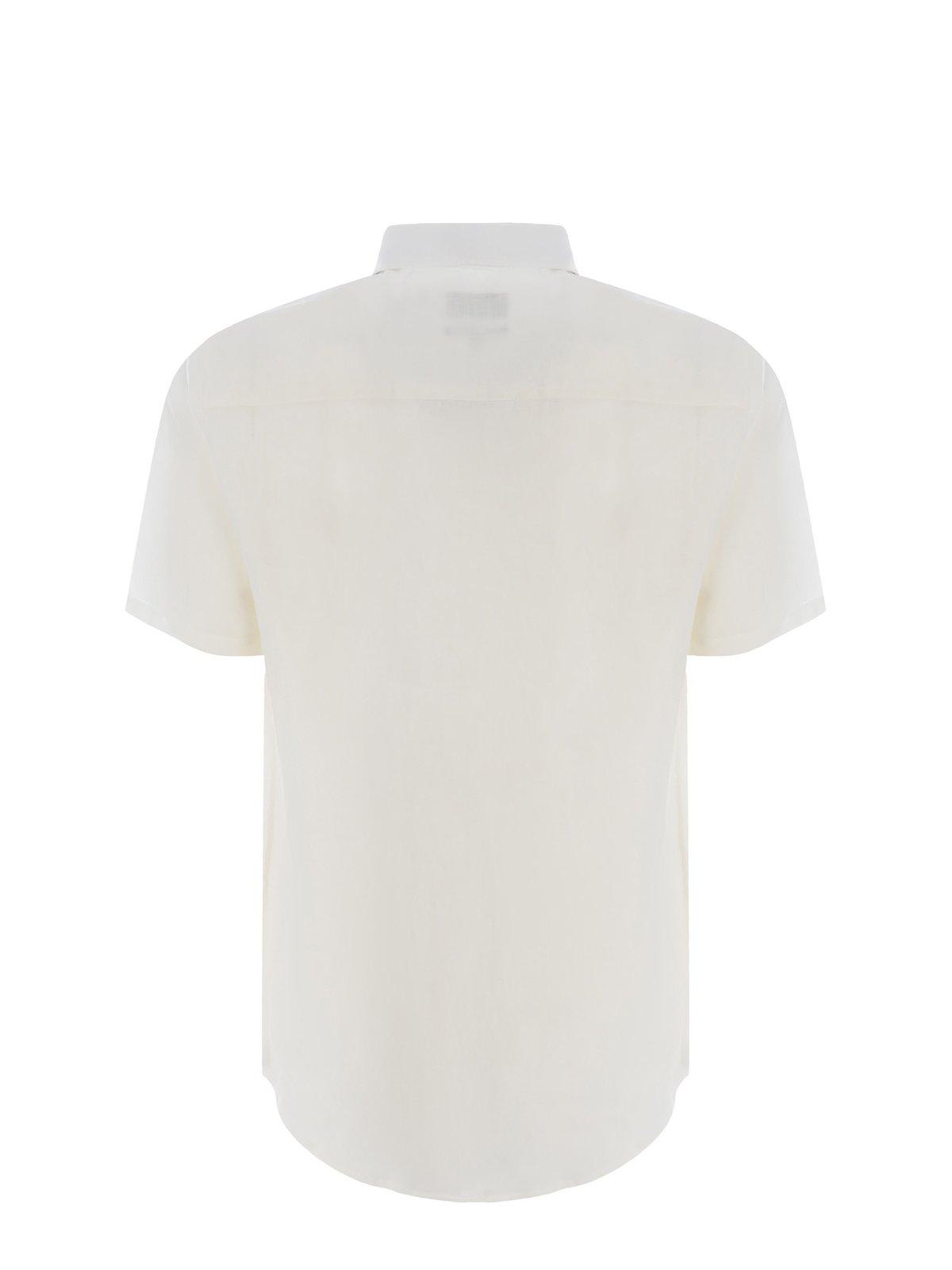 Shop Apc Buttoned Short Sleeved Shirt In White