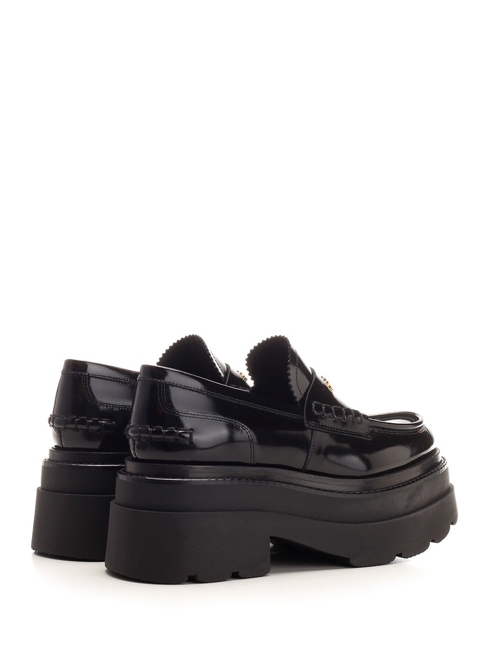 Shop Alexander Wang Flatform Loafer In Nero