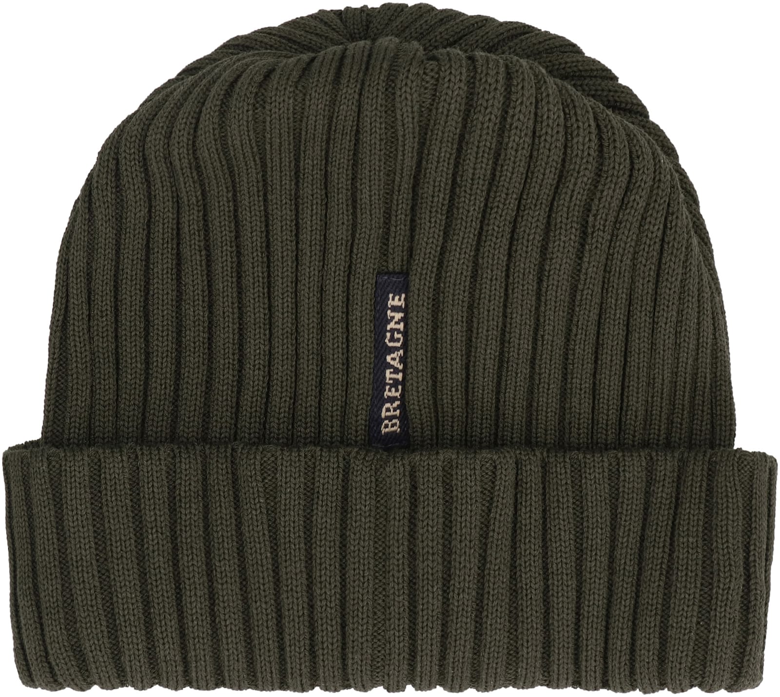 Paul&shark Ribbed Wool Beanie In Green