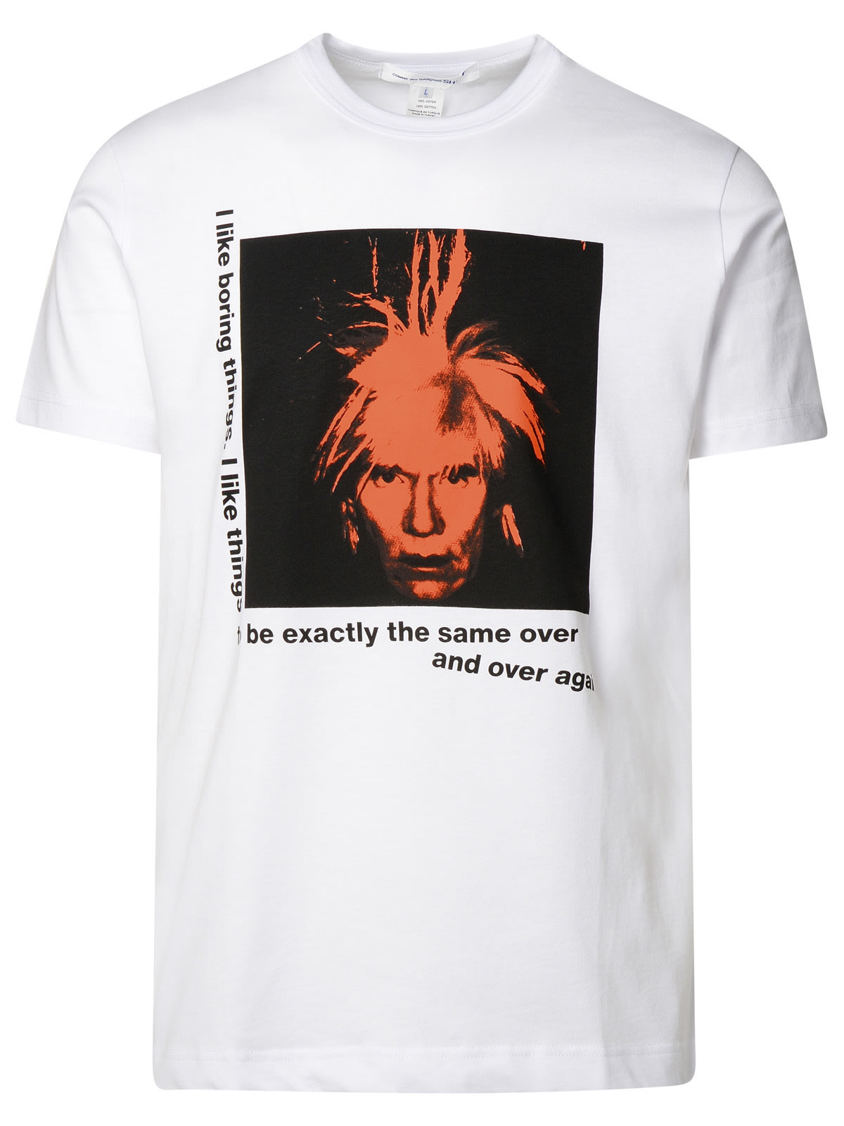 Shop Comme Des Garçons Shirt Andy Warhol White Cotton T-shirt