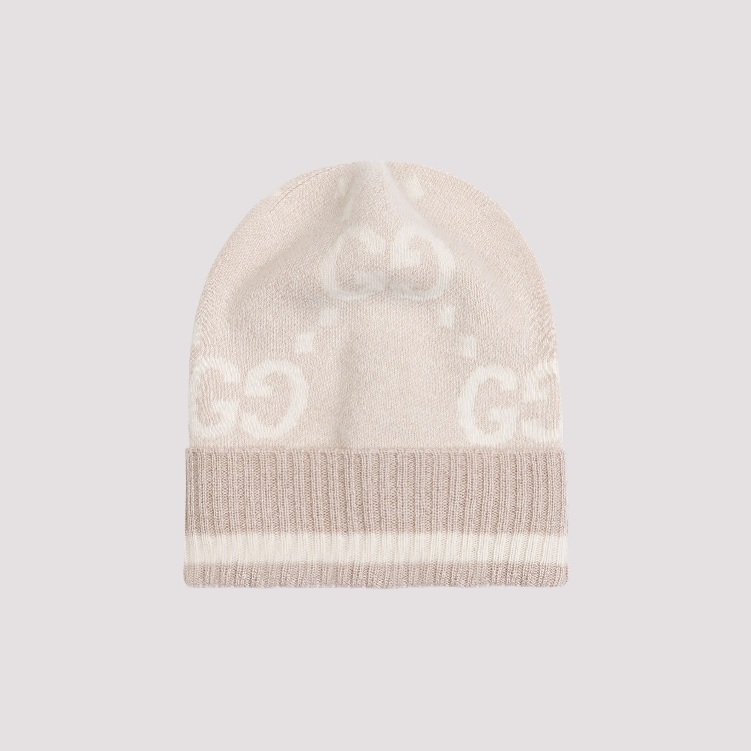 Gucci Lux Canvy Hat In Camel White