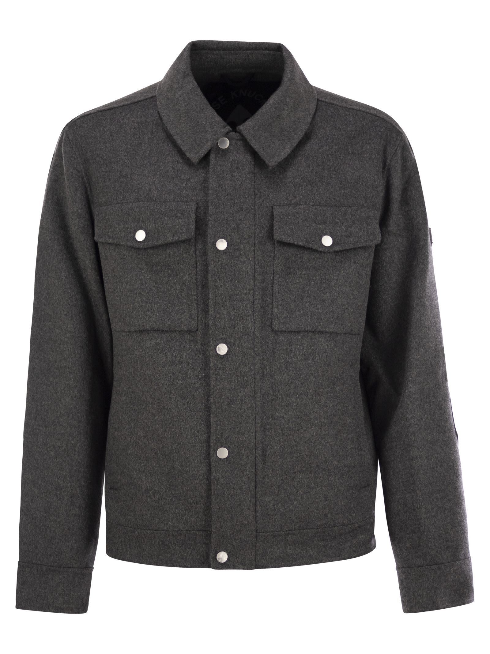 Shirt-cut Jacket In Wool And Cashmere