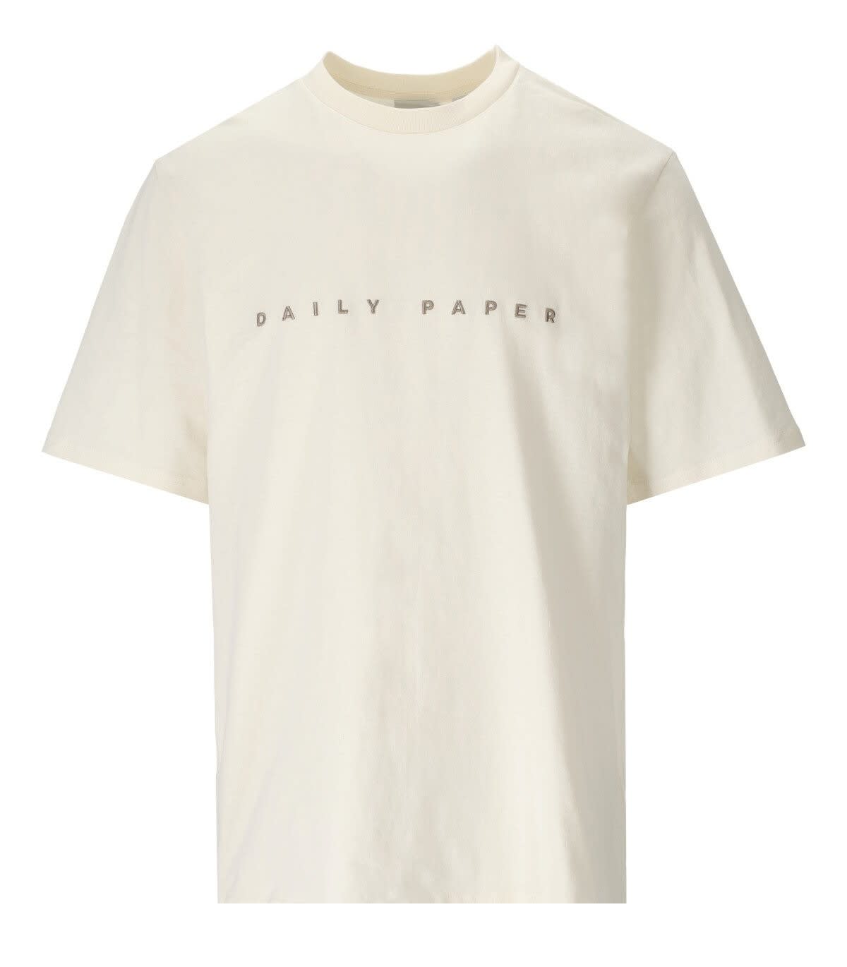 DAILY PAPER DAILY PAPER ALIAS EGRET WHITE T-SHIRT