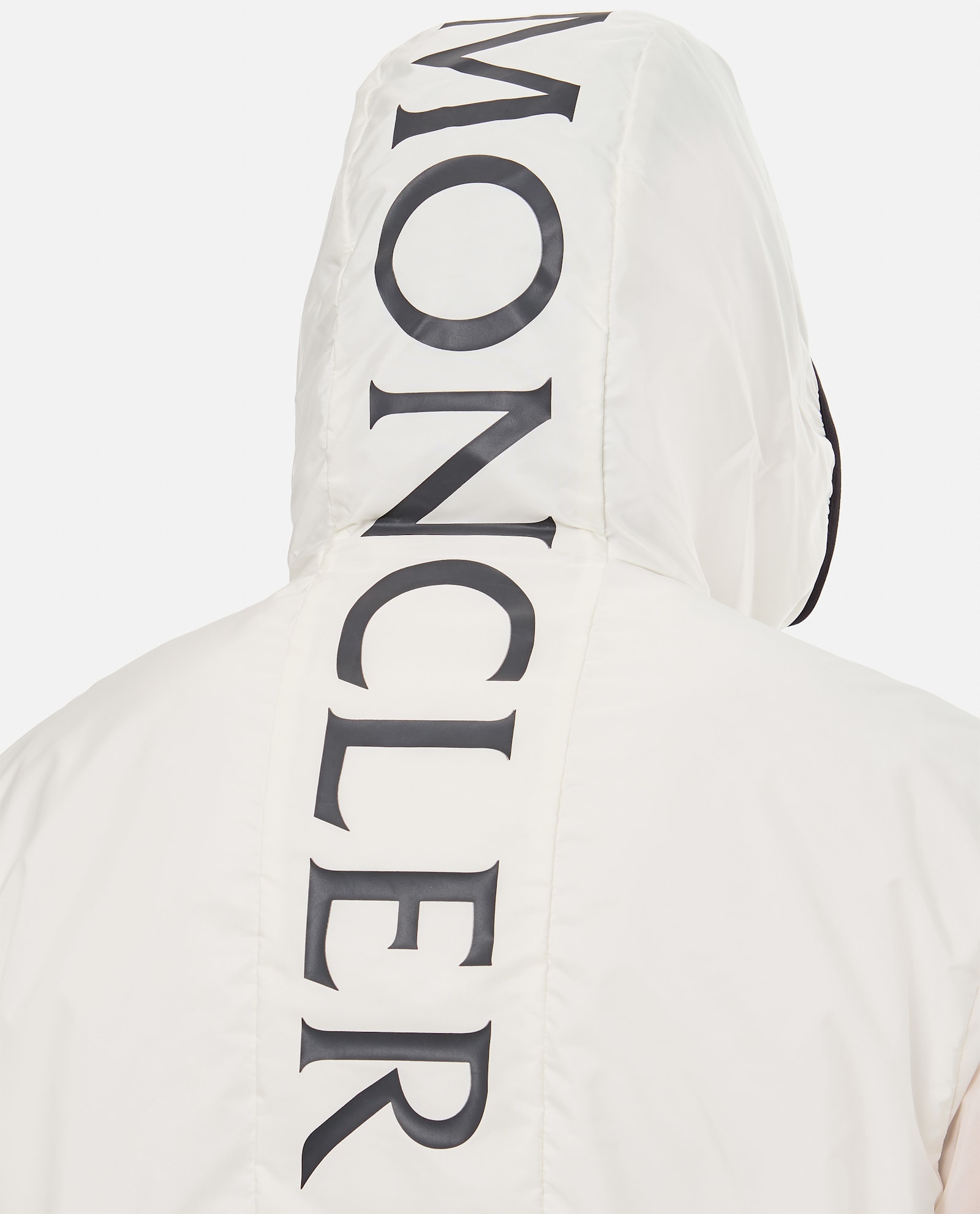 Moncler White Grainer Hooded Windbreaker Jacket In White