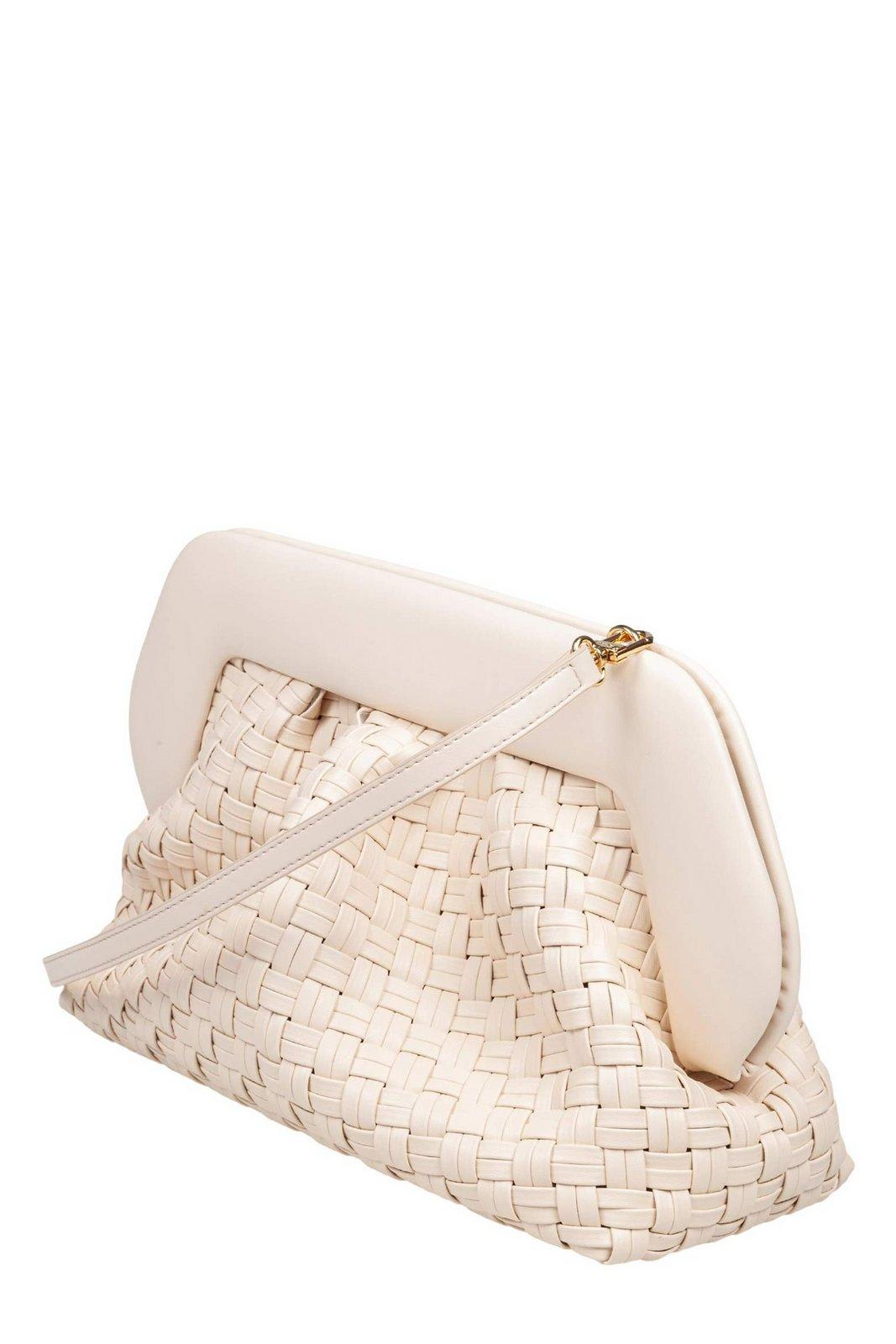 Themoirè Bios Clutch In Ivory
