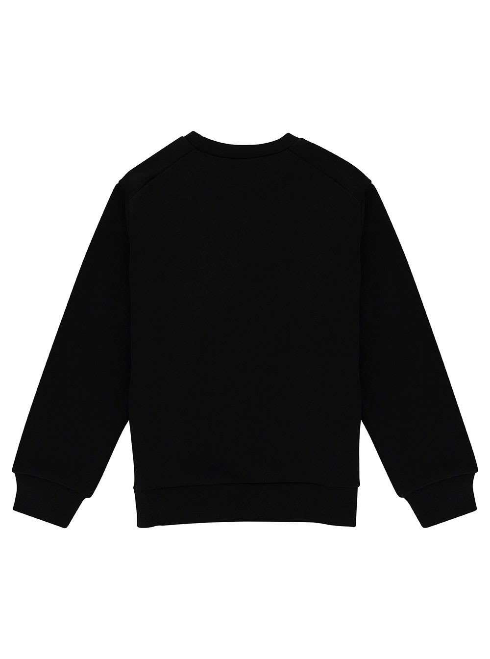 Shop Marni Black Crewneck Sweatshirt With Contrasting Logo Print In Cotton Boy