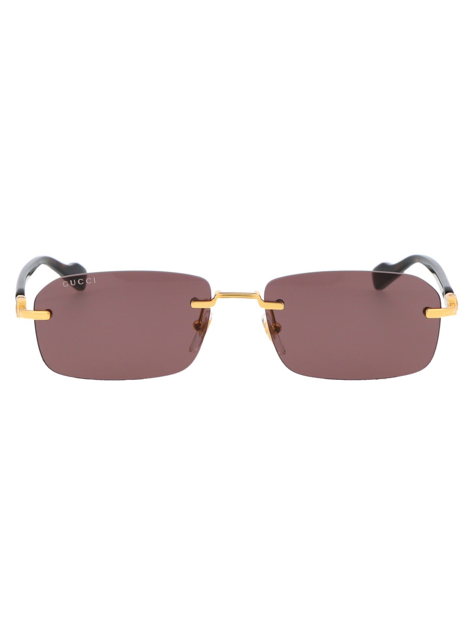 Shop Gucci Gg1221s Sunglasses In 002 Gold Havana Brown