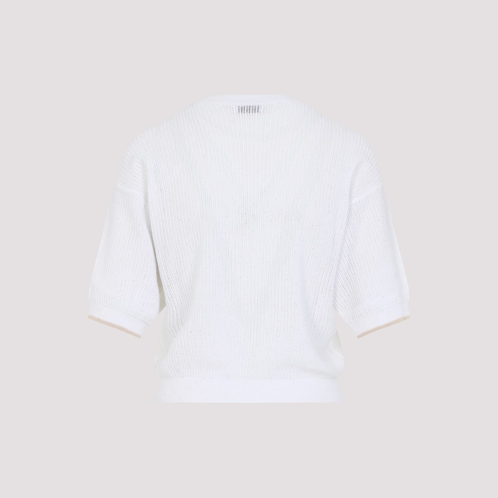 Shop Peserico Tricot Sweater In Bianco