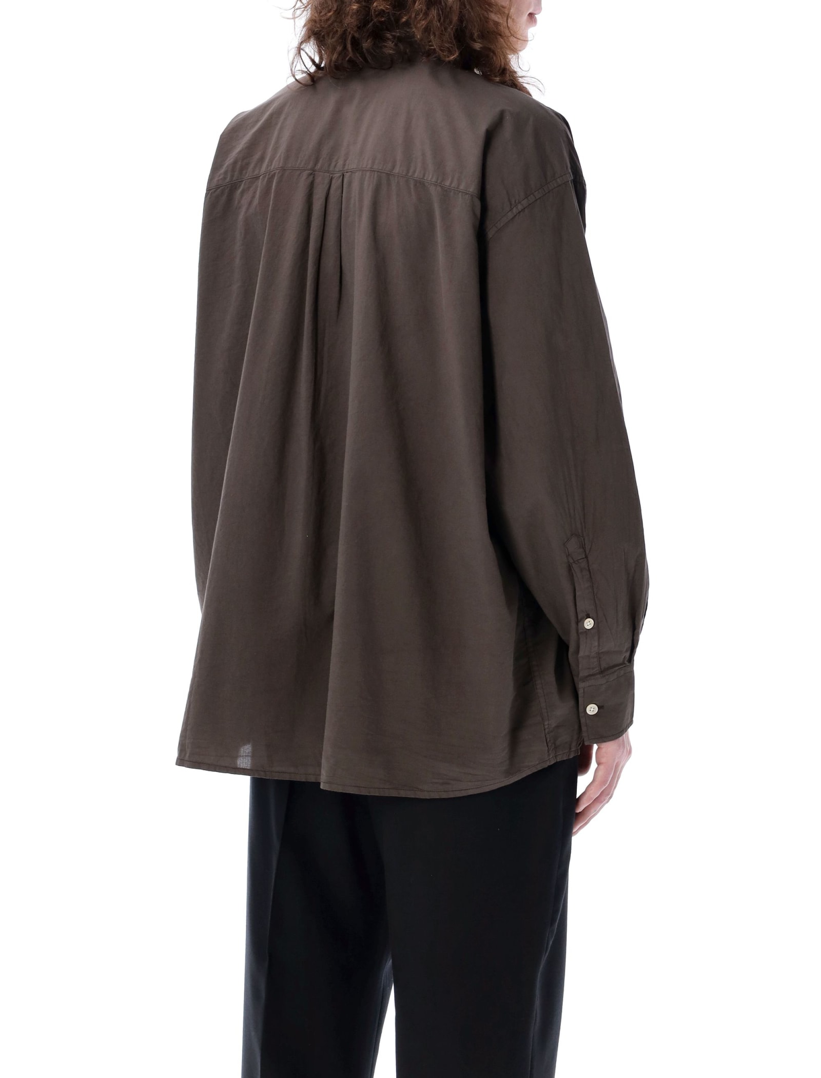 Shop Our Legacy Borrowed Bd Shirt In Faded Brown