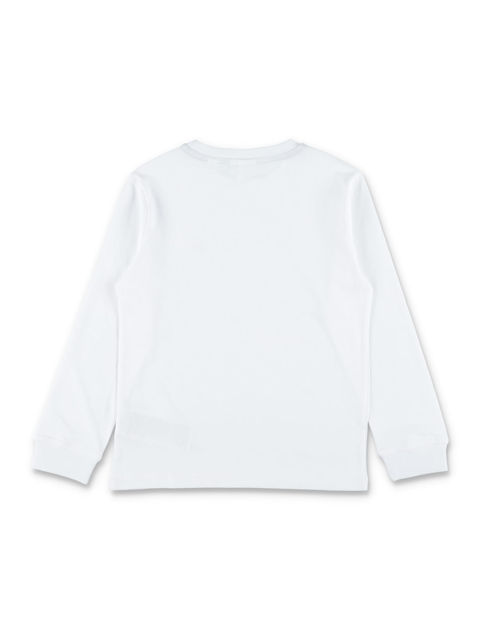 Lacoste Kids White Jersey T-shirt In White