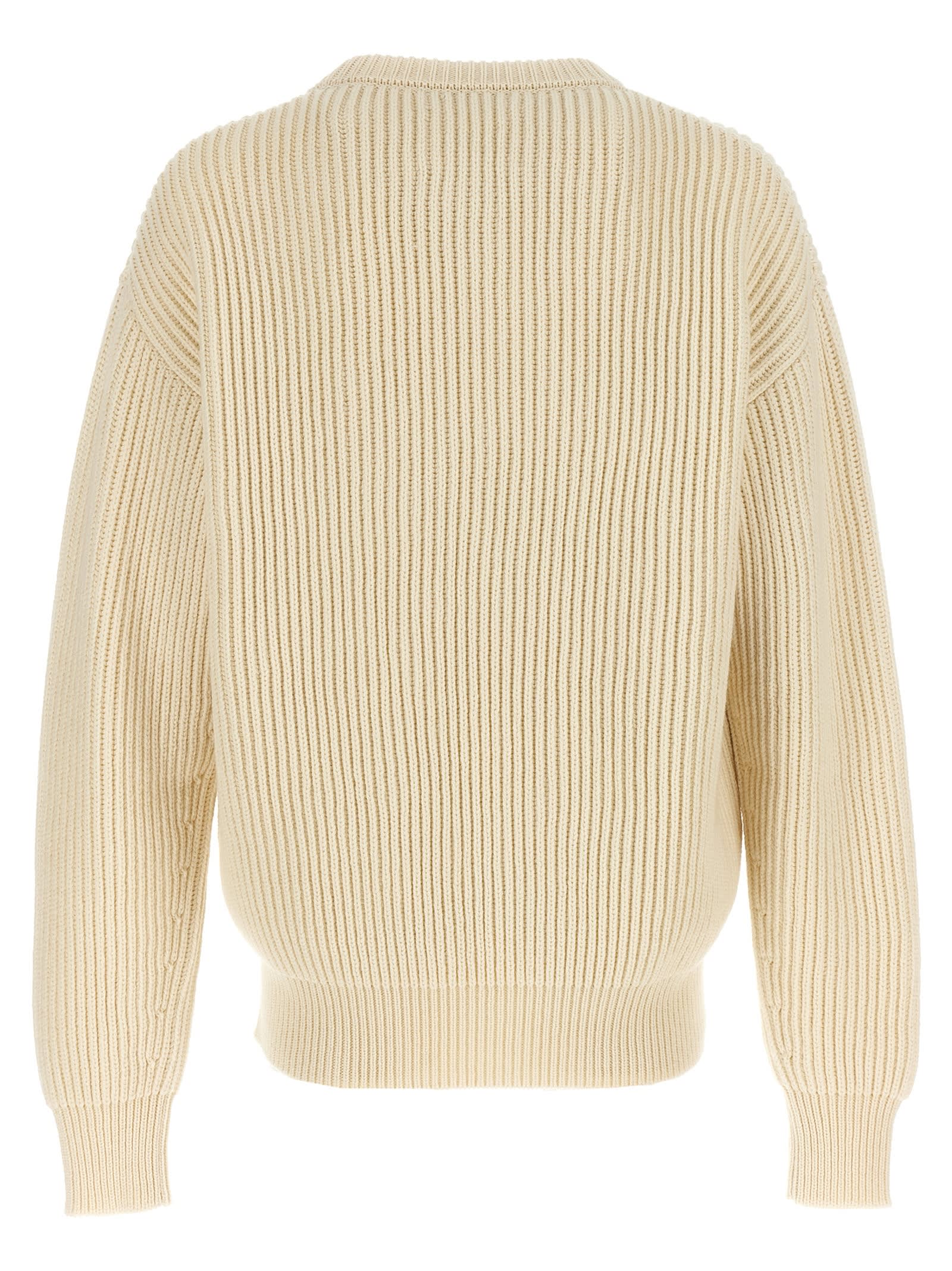 Shop Jil Sander Chunky Sweater In White