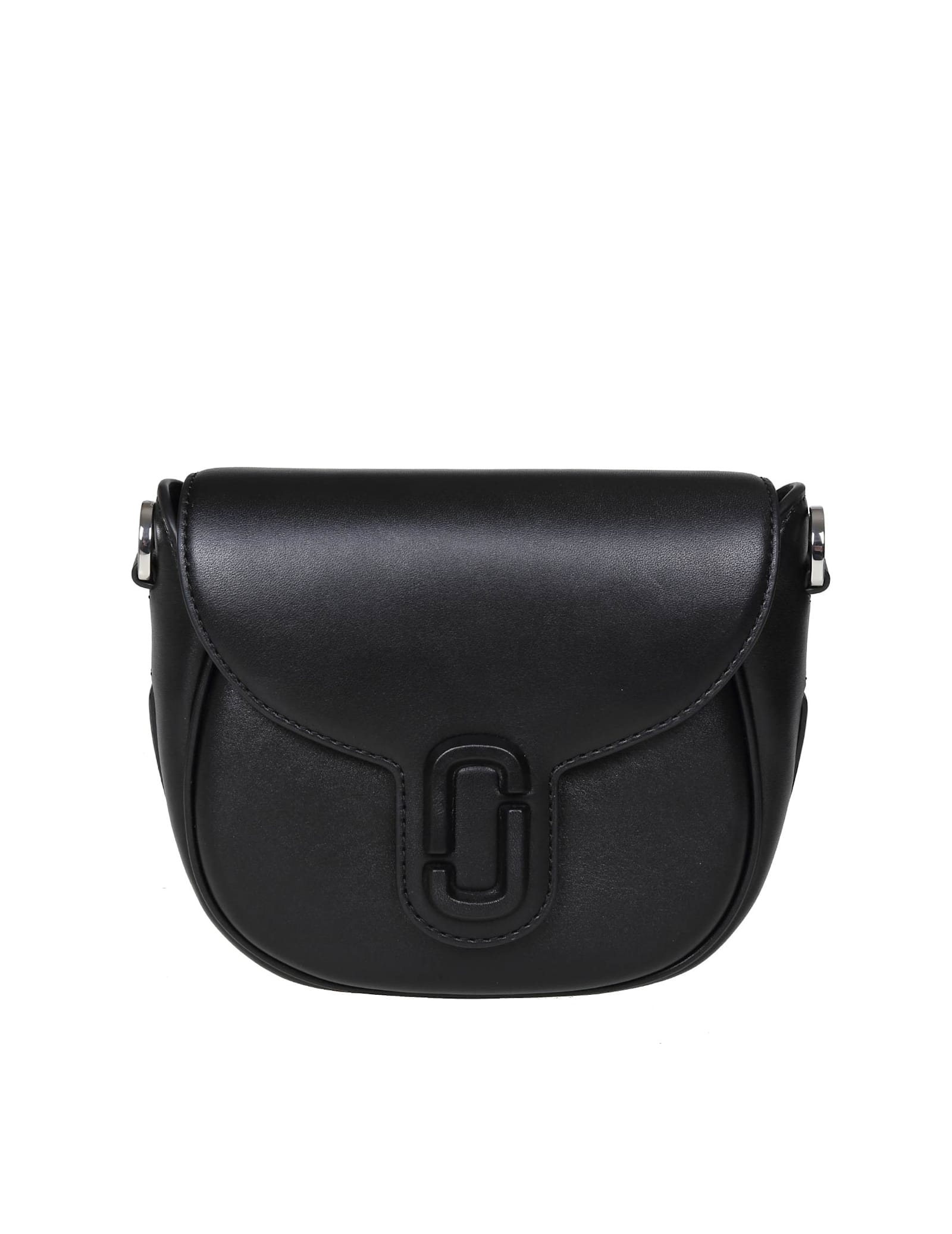 Shop Marc Jacobs Marc Jacob The Small Saddle Bag In Black Leather