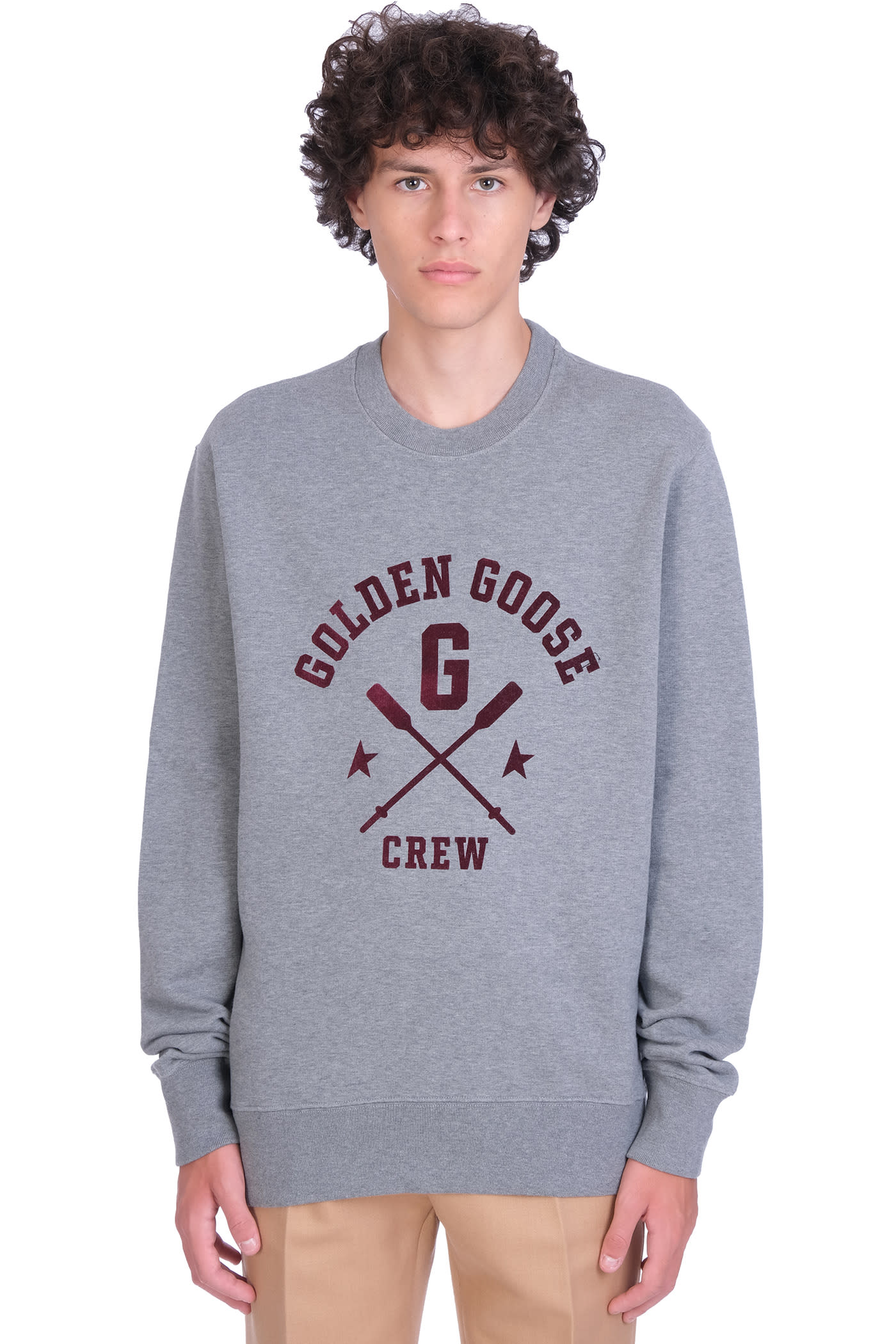 Golden Goose Archibald Sweatshirt In Grey Cotton