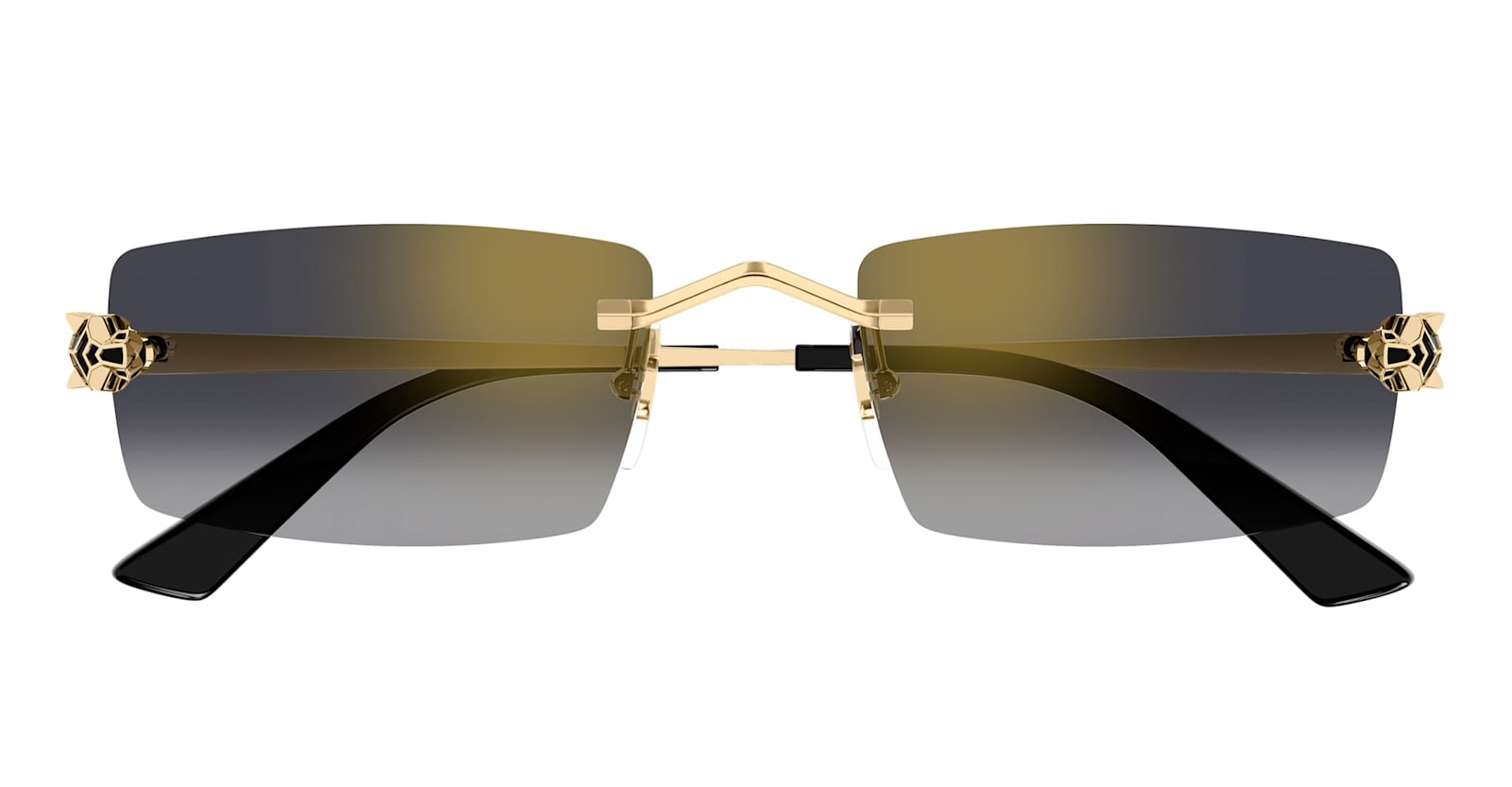 Cartier Eyewear Panthère De Cartier Ct0598s-001 – Gold Sunglasses