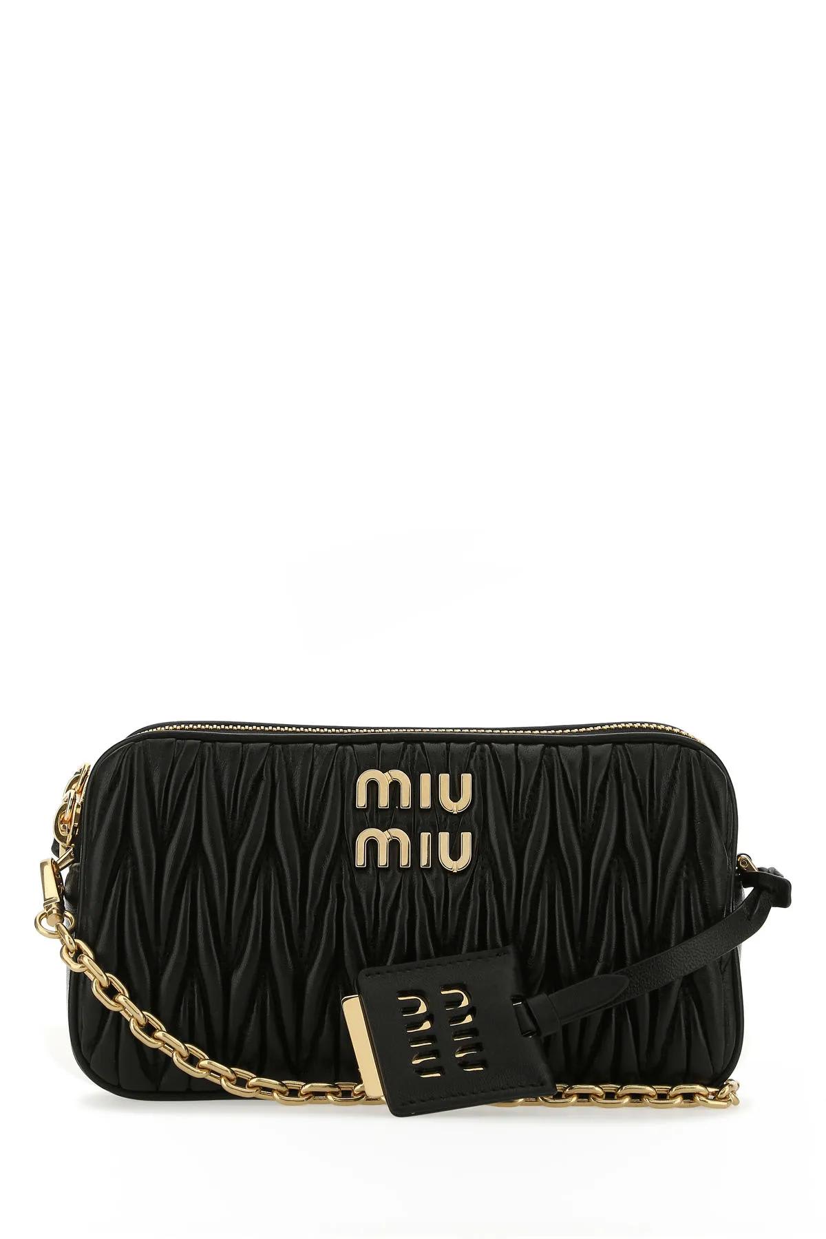Leather crossbody bag Miu Miu Pink in Leather - 31462536