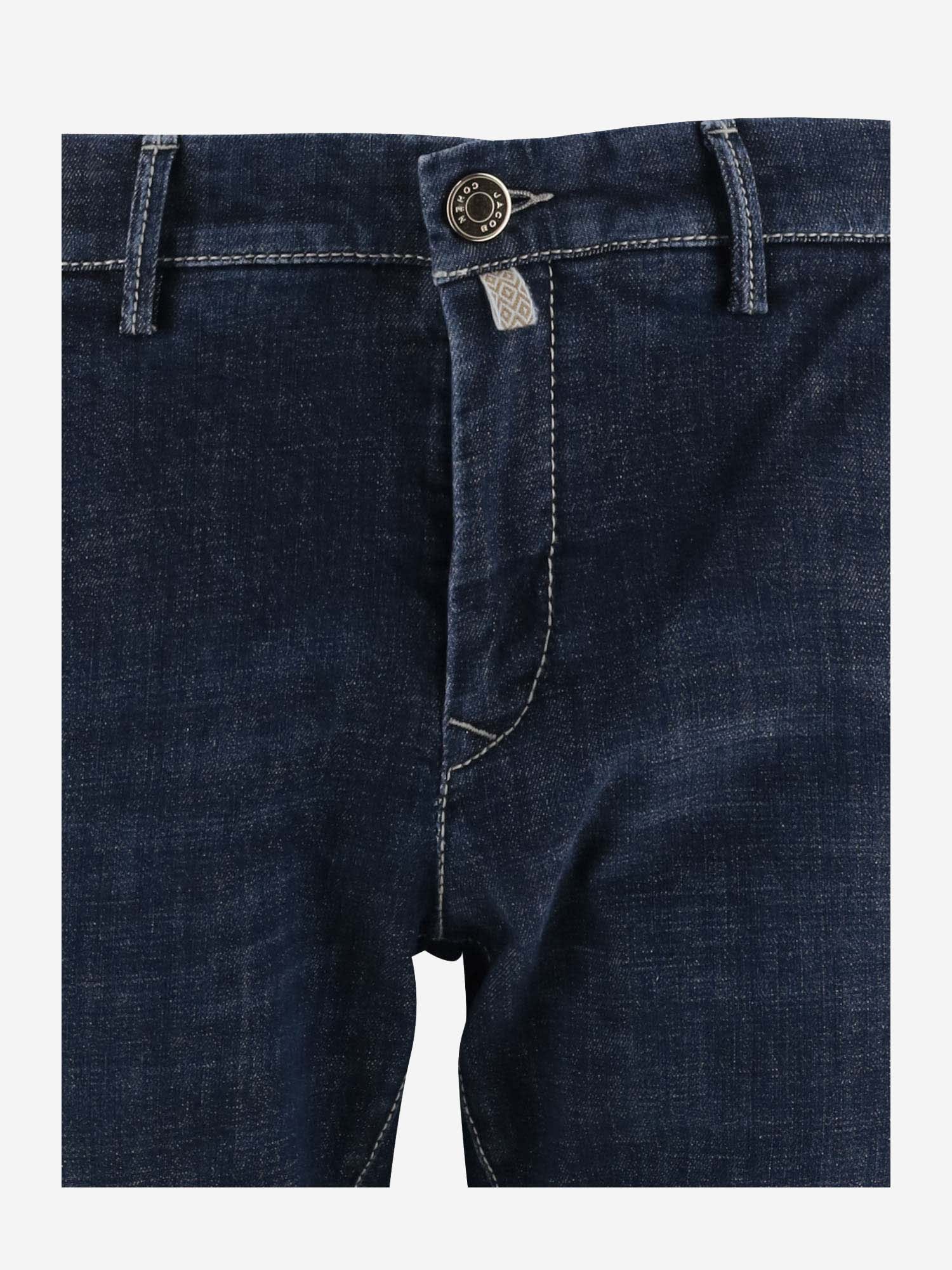 Shop Jacob Cohen Stretch Cotton Denim Jeans Jeans In Blu
