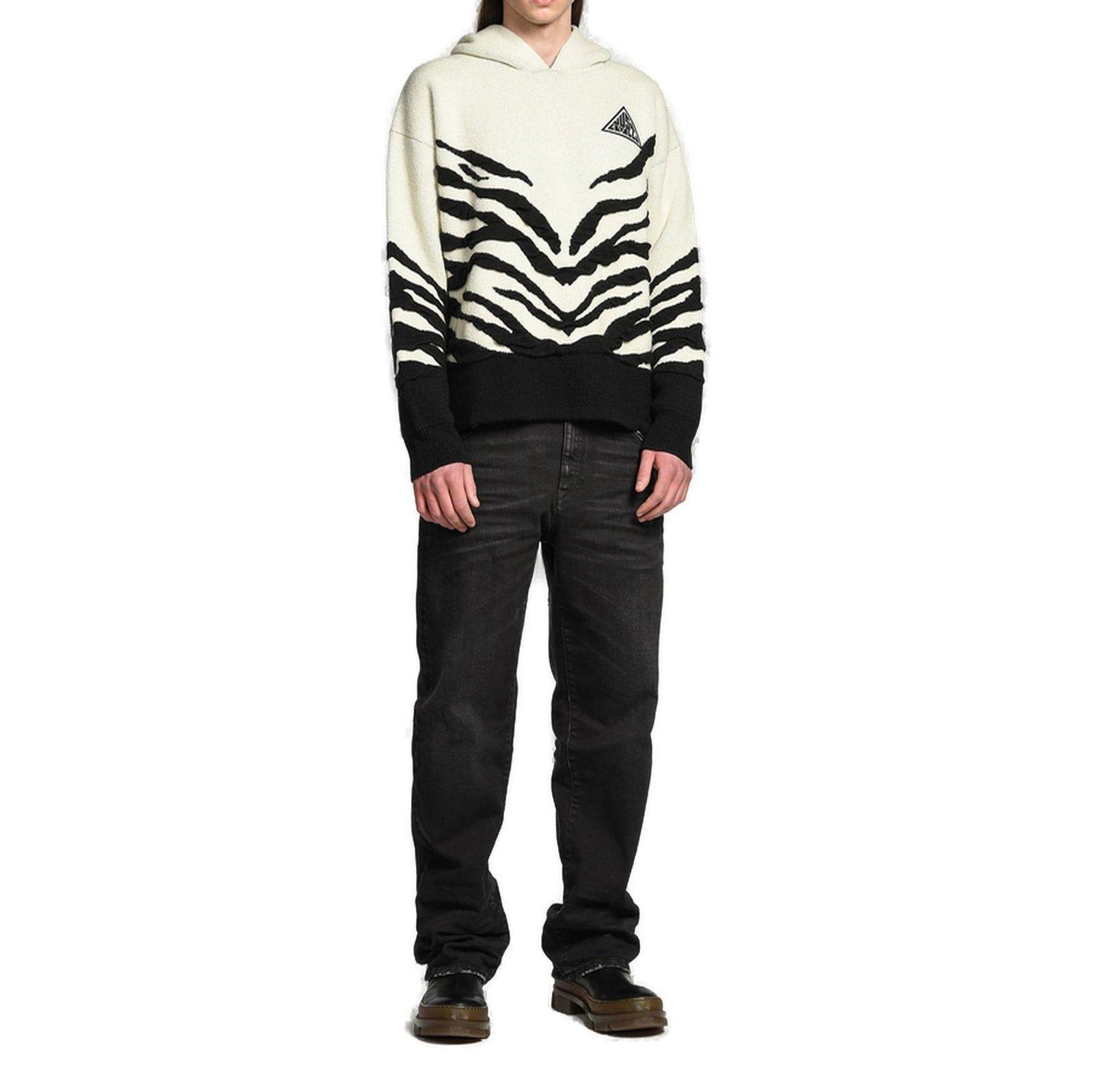 Just Cavalli Zebra-pattern Hooded Jumper