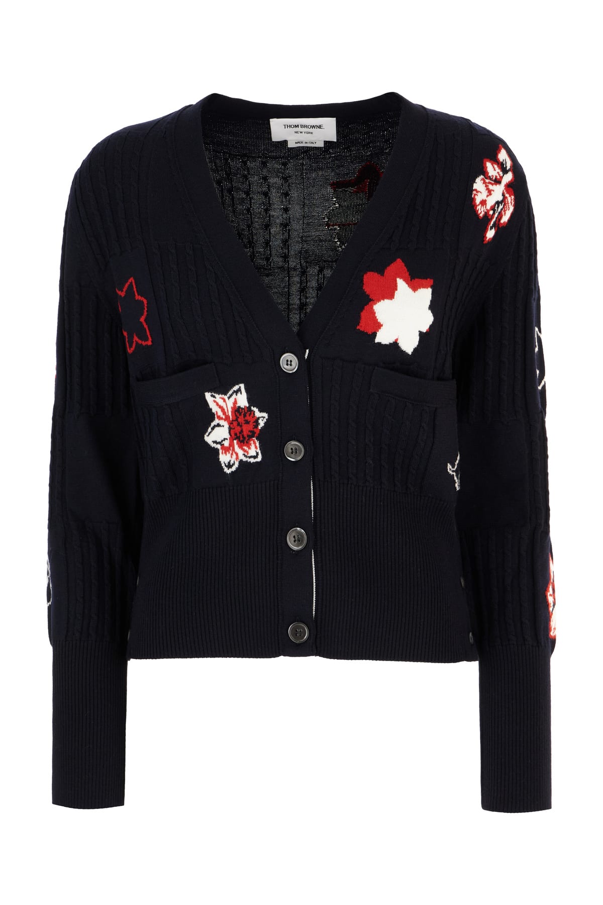 Embroidered Wool Cardigan