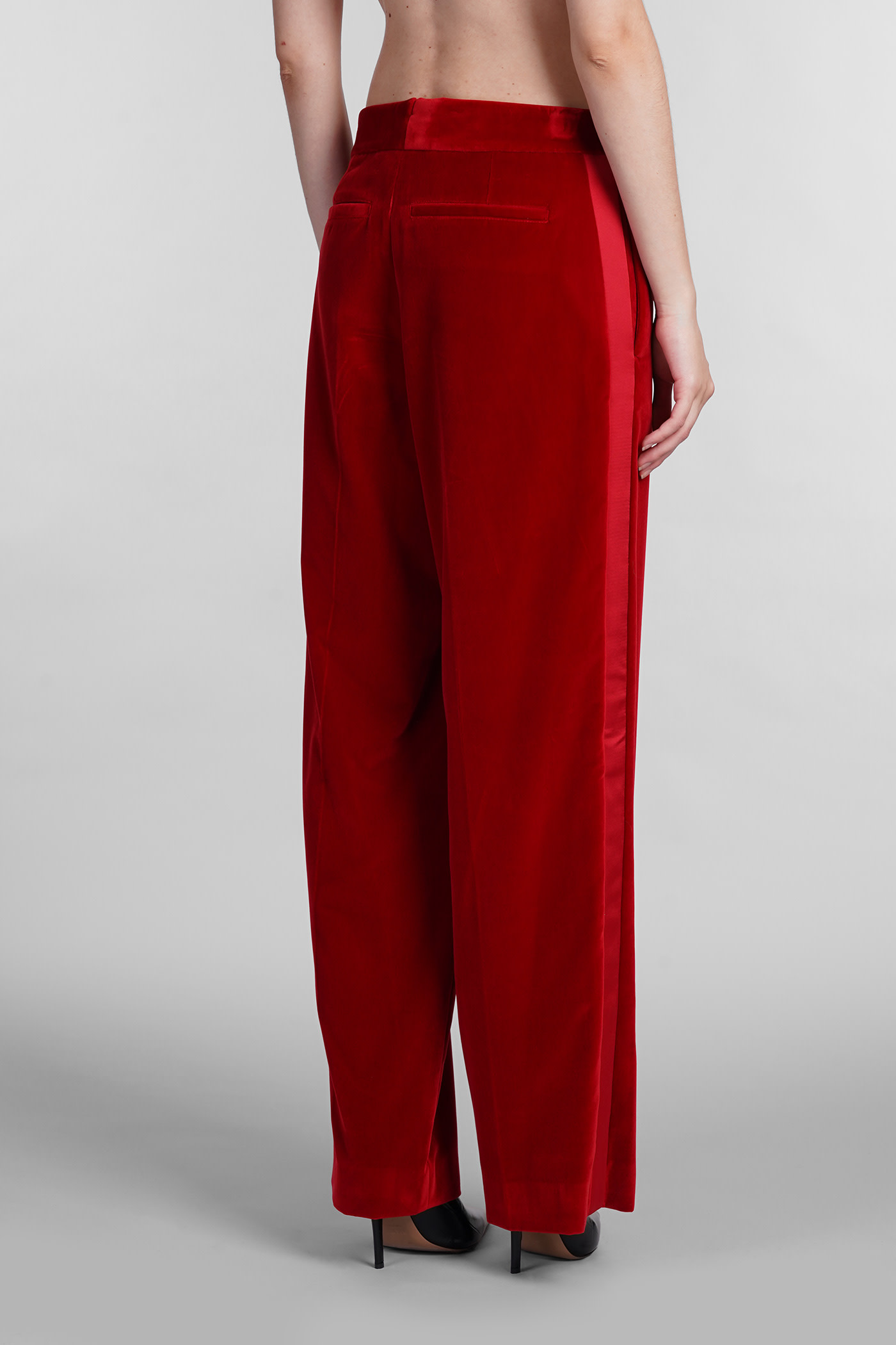 Shop Jw Anderson Pants In Red Cotton