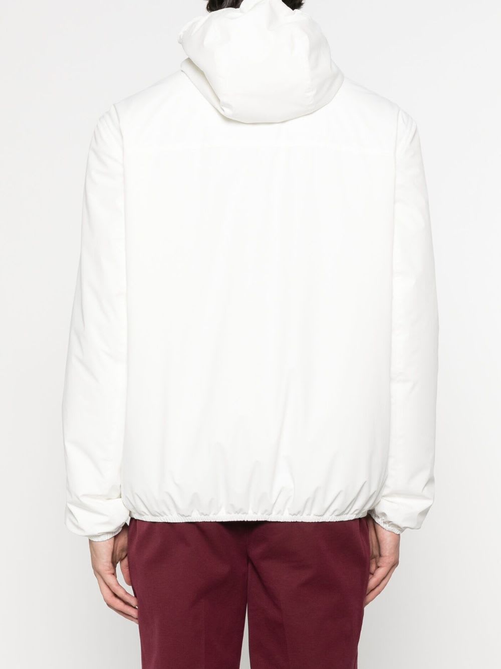 Brunello Cucinelli Men Nylon Blouson Jacket In White