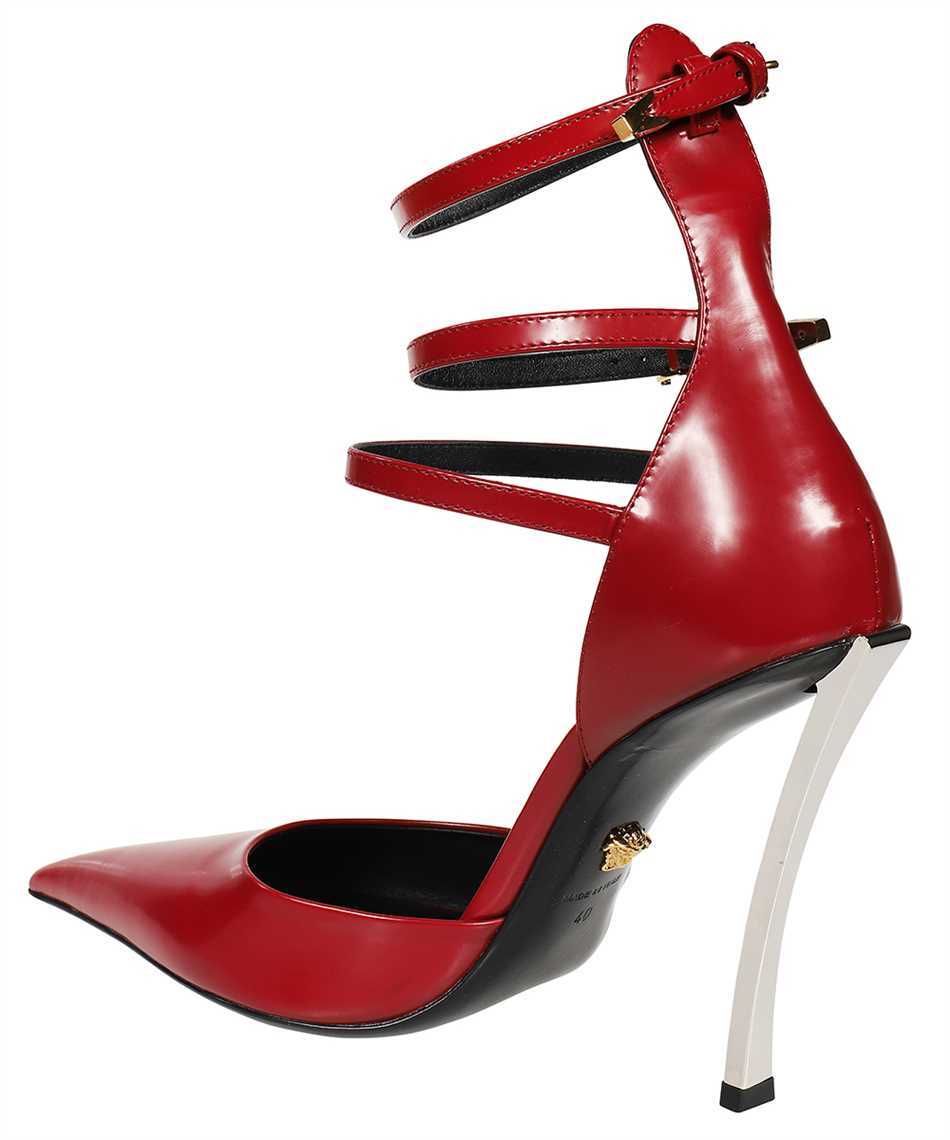 Versace Leather Pumps In Red