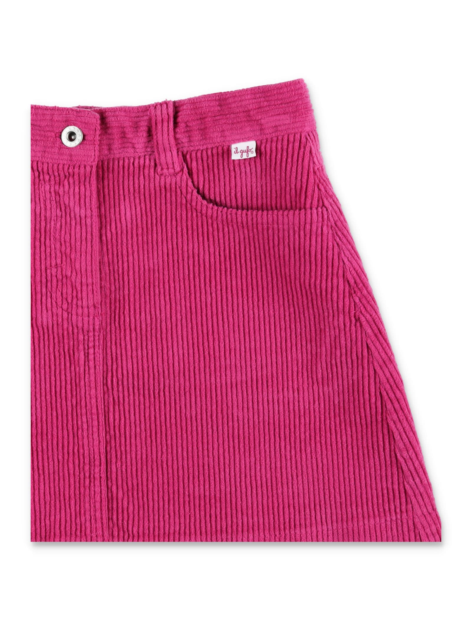 Shop Il Gufo Ribbed Skirt In Fuxia