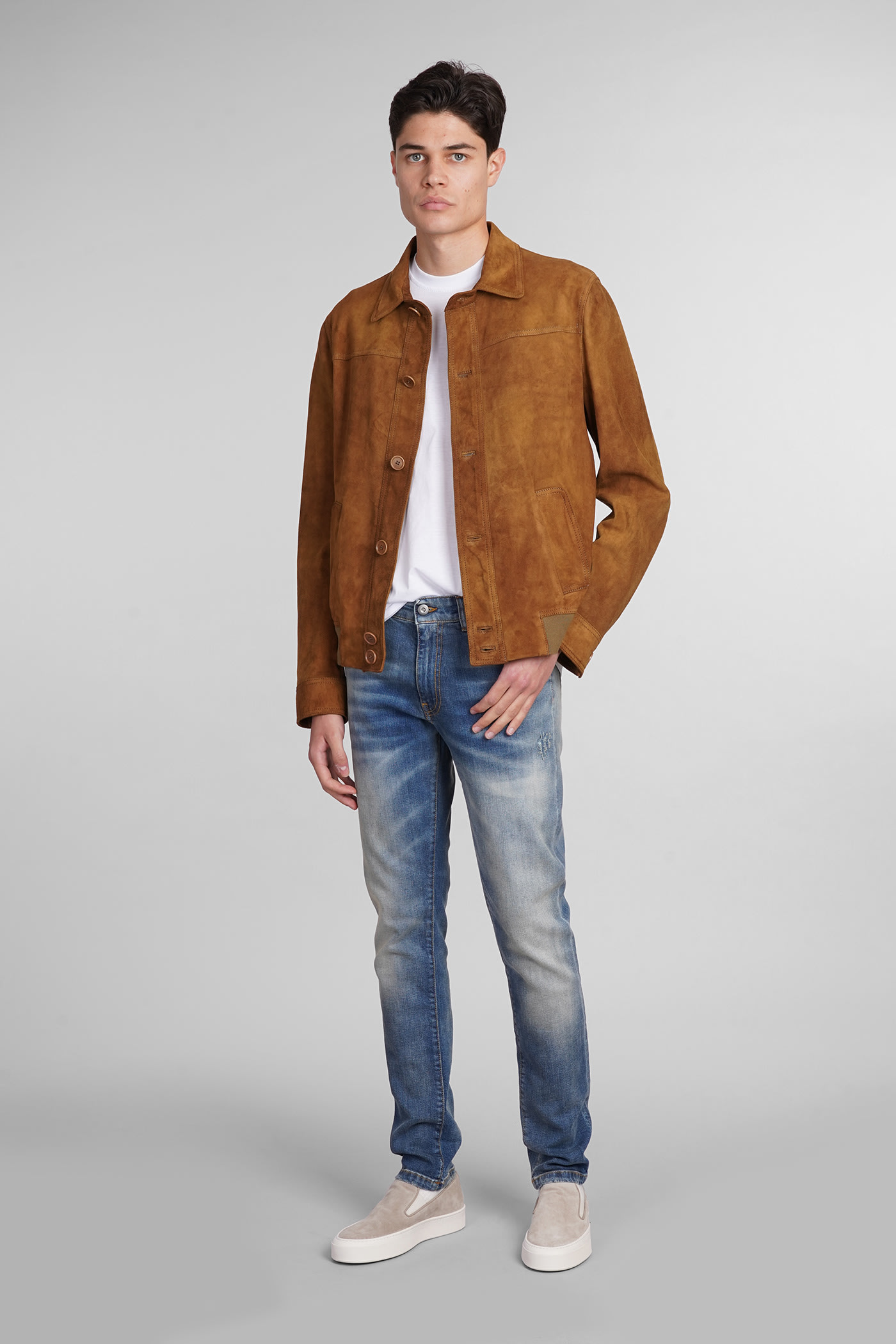Salvatore Santoro Jeans In Blue Cotton In Blue