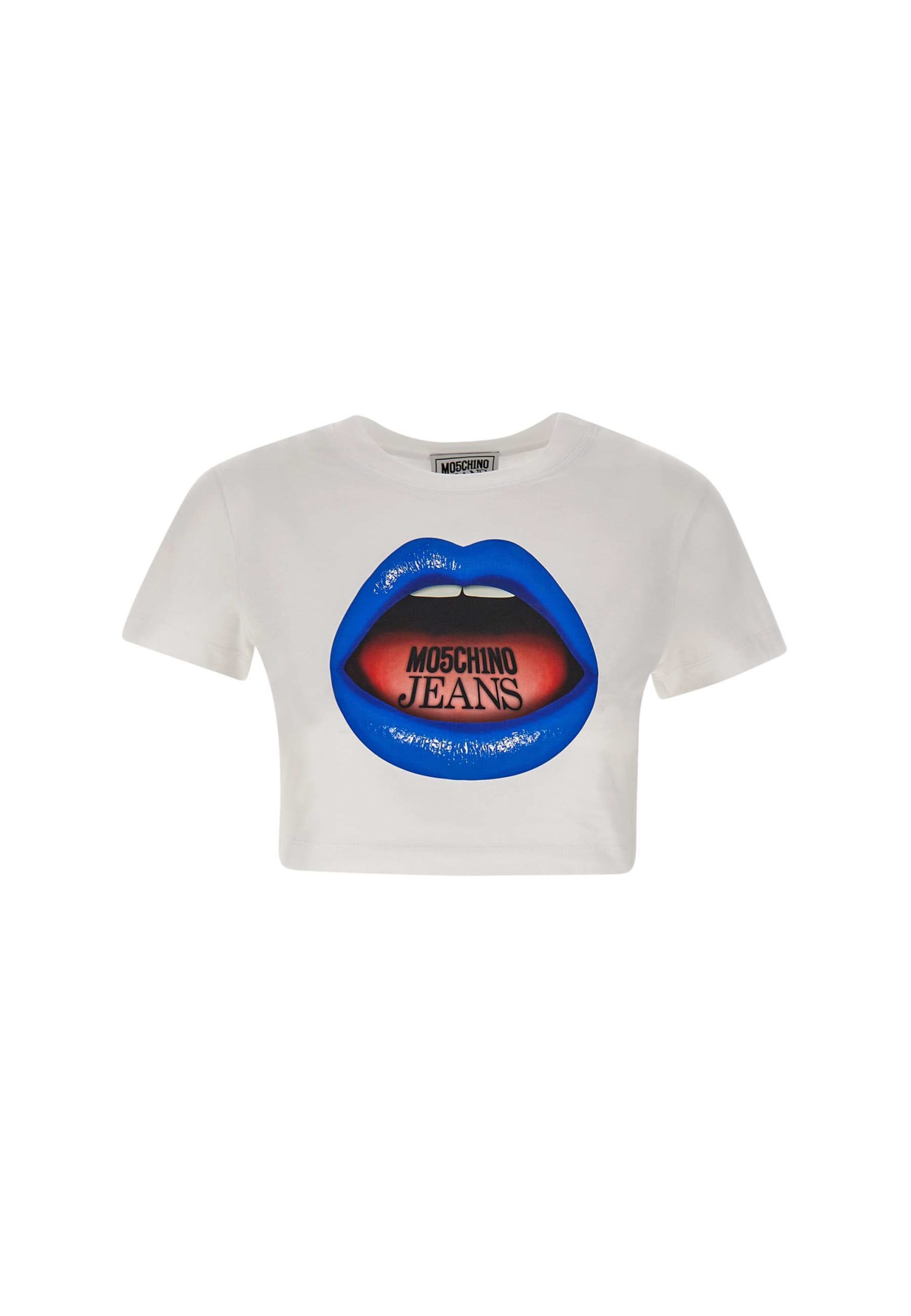 mouth Print Cotton T-shirt