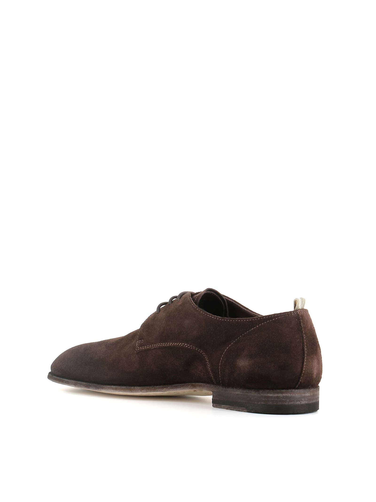 Officine Creative Solitude Suede Derby Shoes In Brown