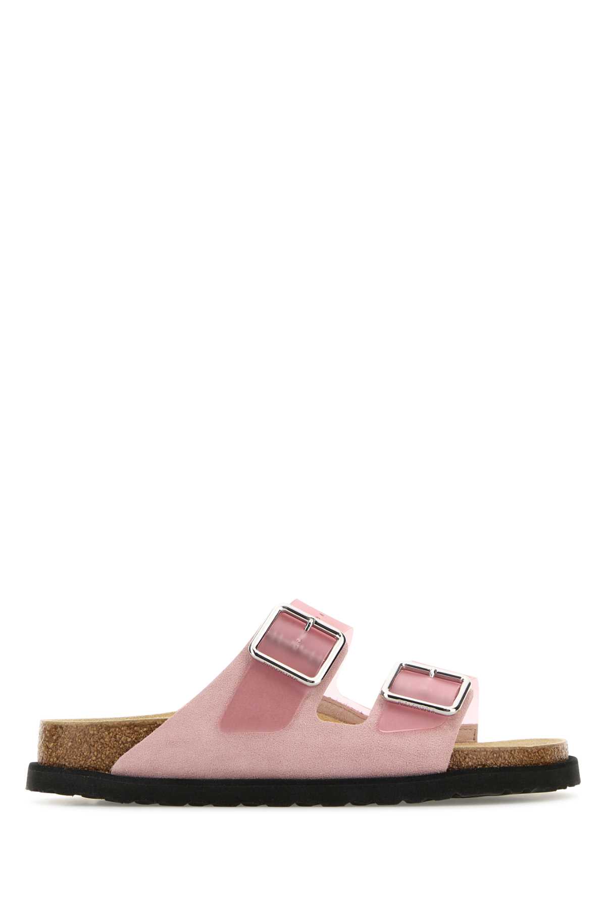Pink Suede And Pvc Arizona Slippers
