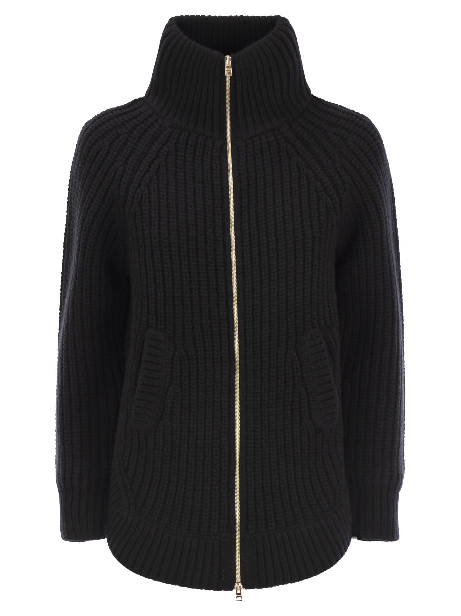 Shop Herno Wool Jacket In Black