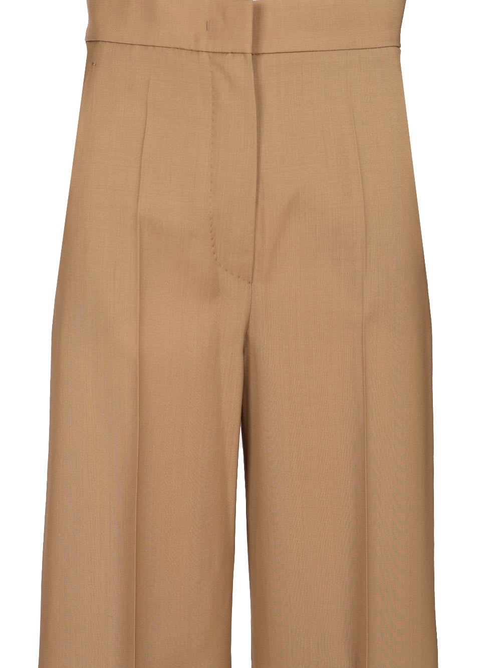 Max Mara Wide Leg Trousers In Brown