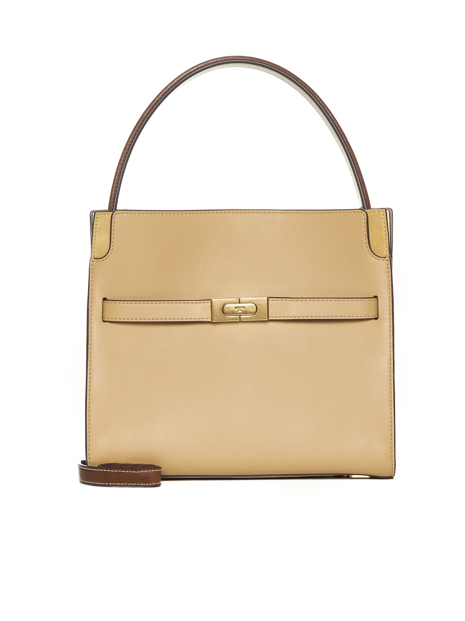 Shop Tory Burch Tote In Dark Sand