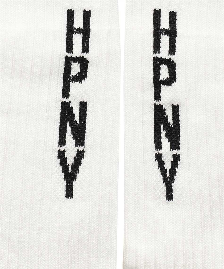Heron Preston Hpny Logo-intarsia Socks In White