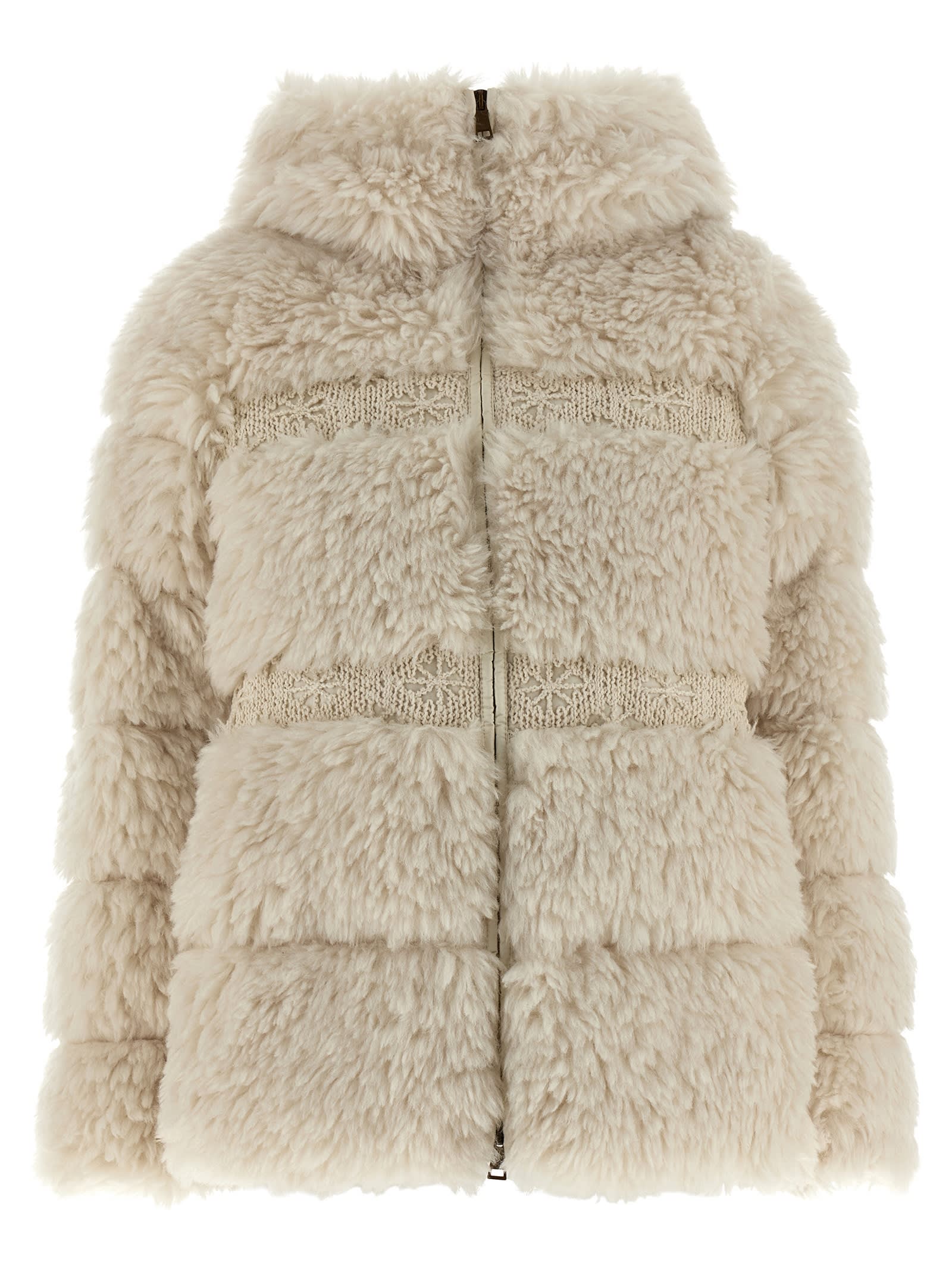 Moncler Verie Down Jacket In Neutral