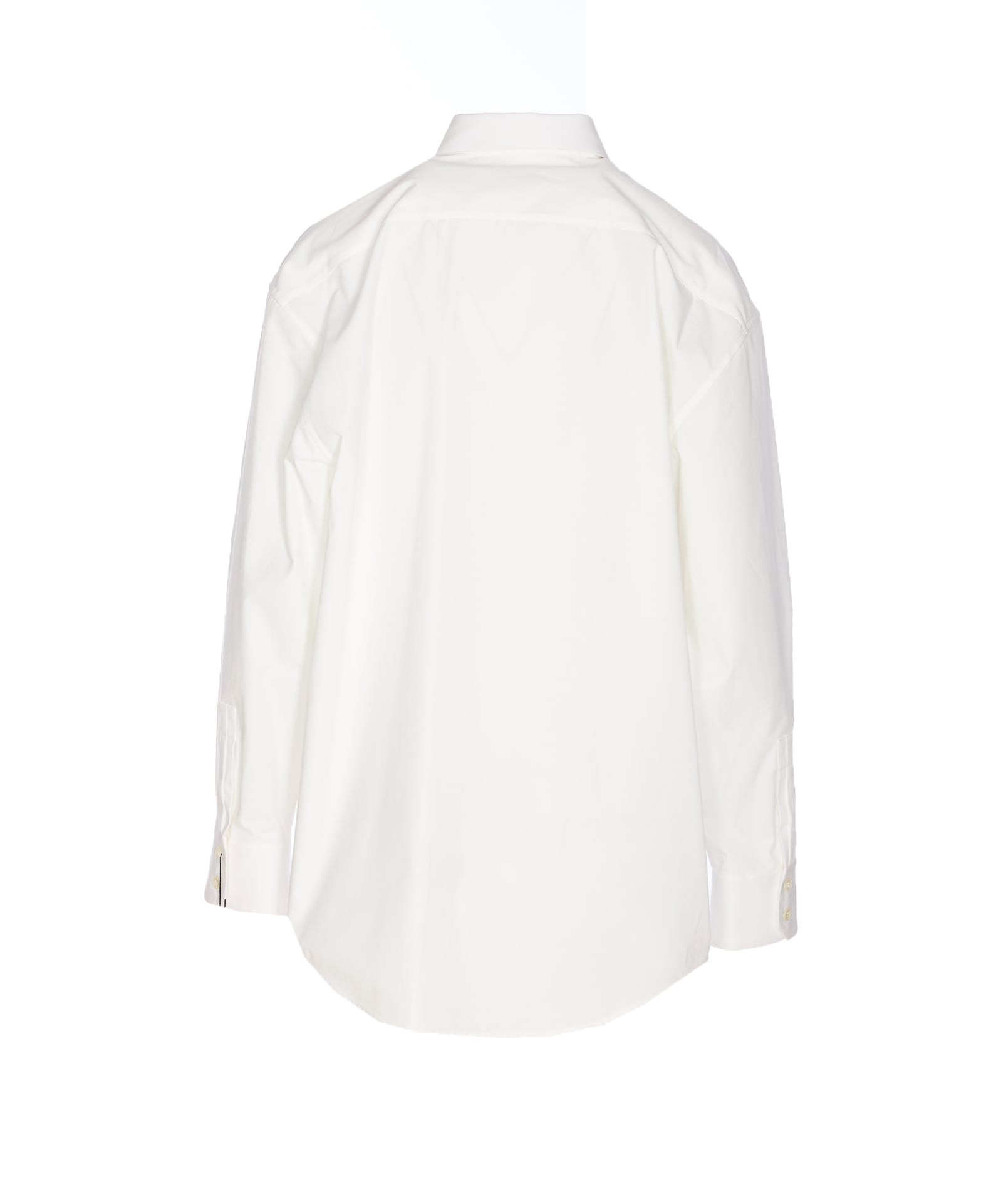 Saint Laurent Curved Hem Long Sleeves Shirt