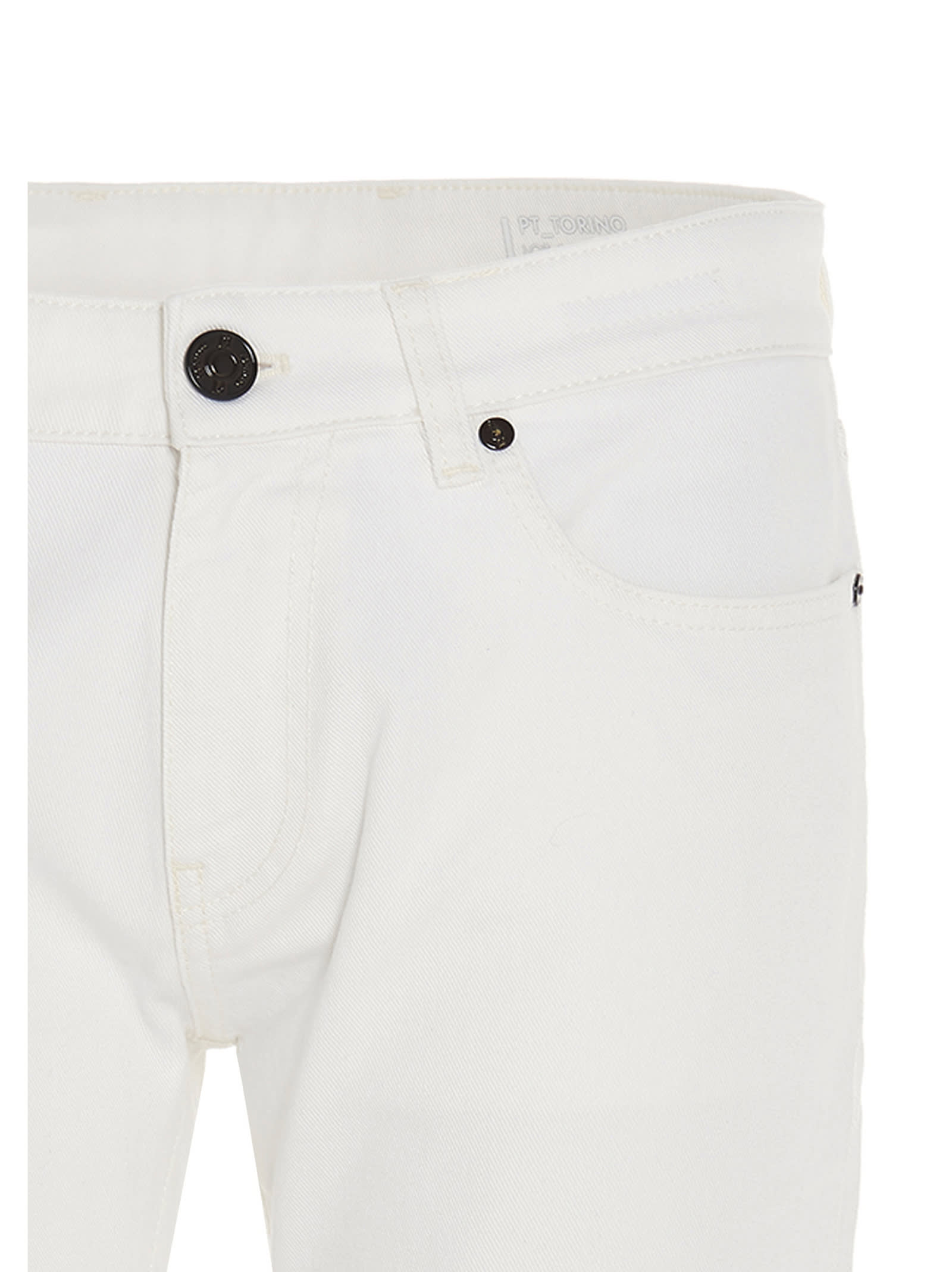 Shop Pt01 Rock Jeans In Bianco